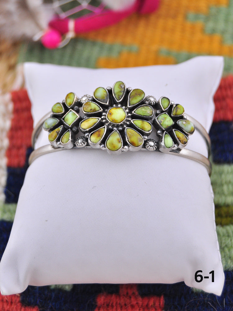 Southwest Made Palomino & Sterling Silver Cuff Bracelet