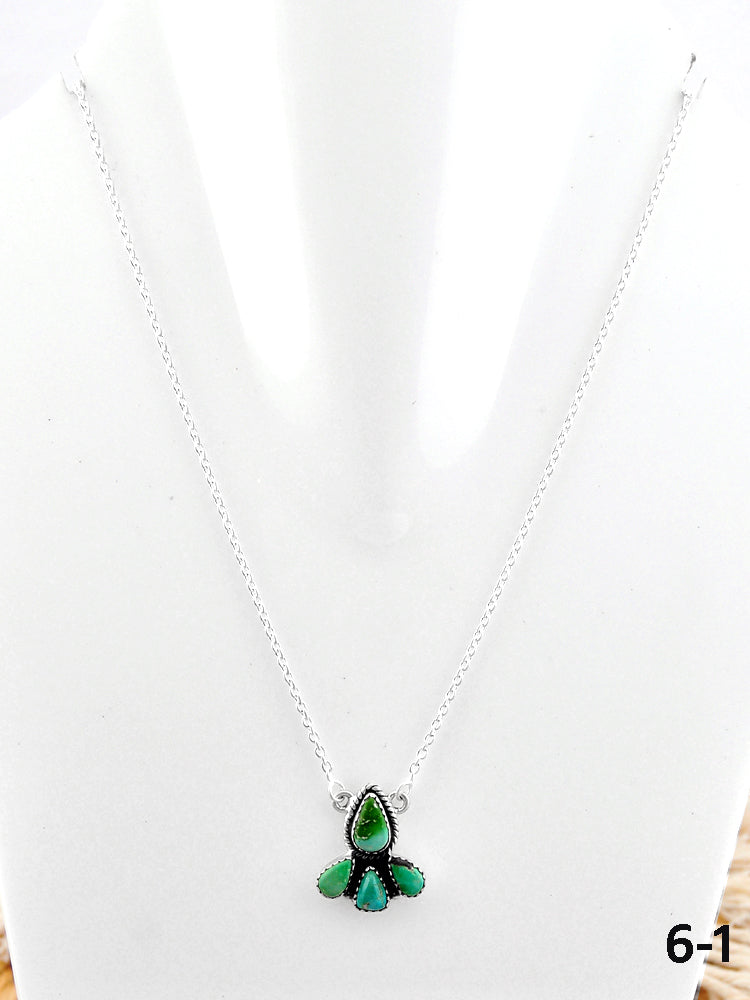 Southwest Made Sonoran Gold Turquoise & Sterling Silver Necklace