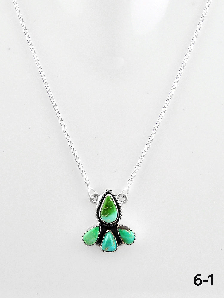 Southwest Made Sonoran Gold Turquoise & Sterling Silver Necklace