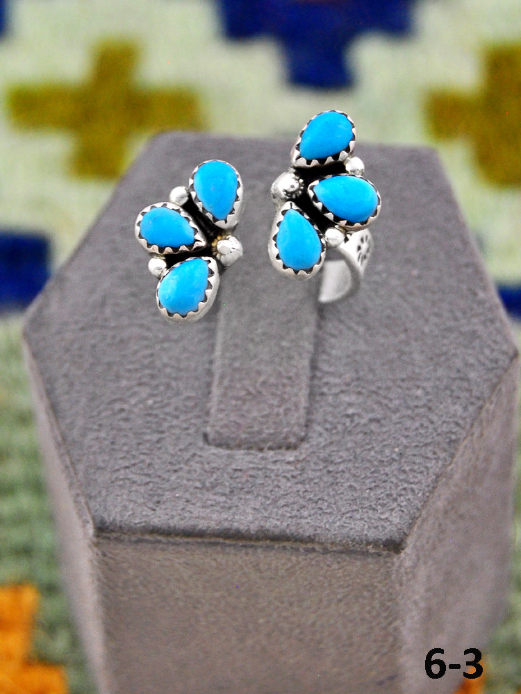 Southwest Handmade Kingman Turquoise & Sterling Silver Ring