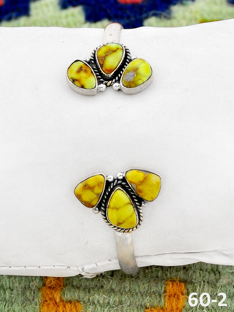 Southwest Handmade Palomino & Sterling Silver Cuff Bracelet
