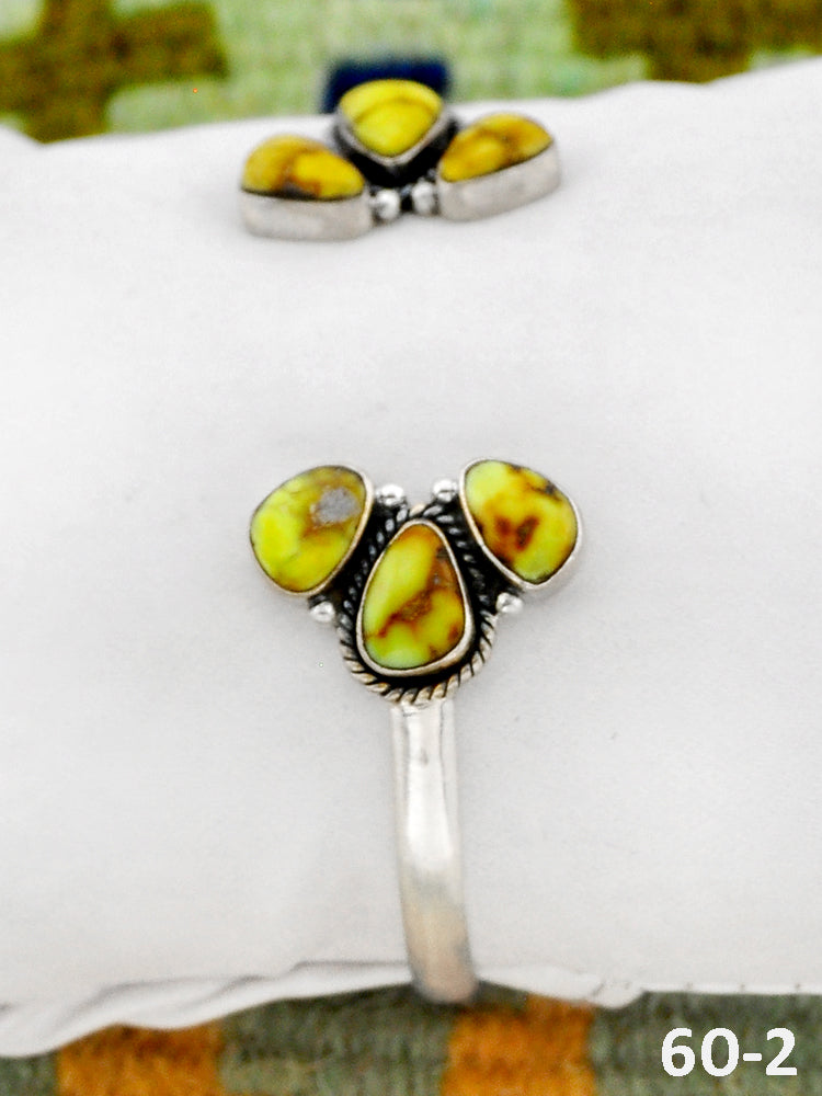Southwest Handmade Palomino & Sterling Silver Cuff Bracelet
