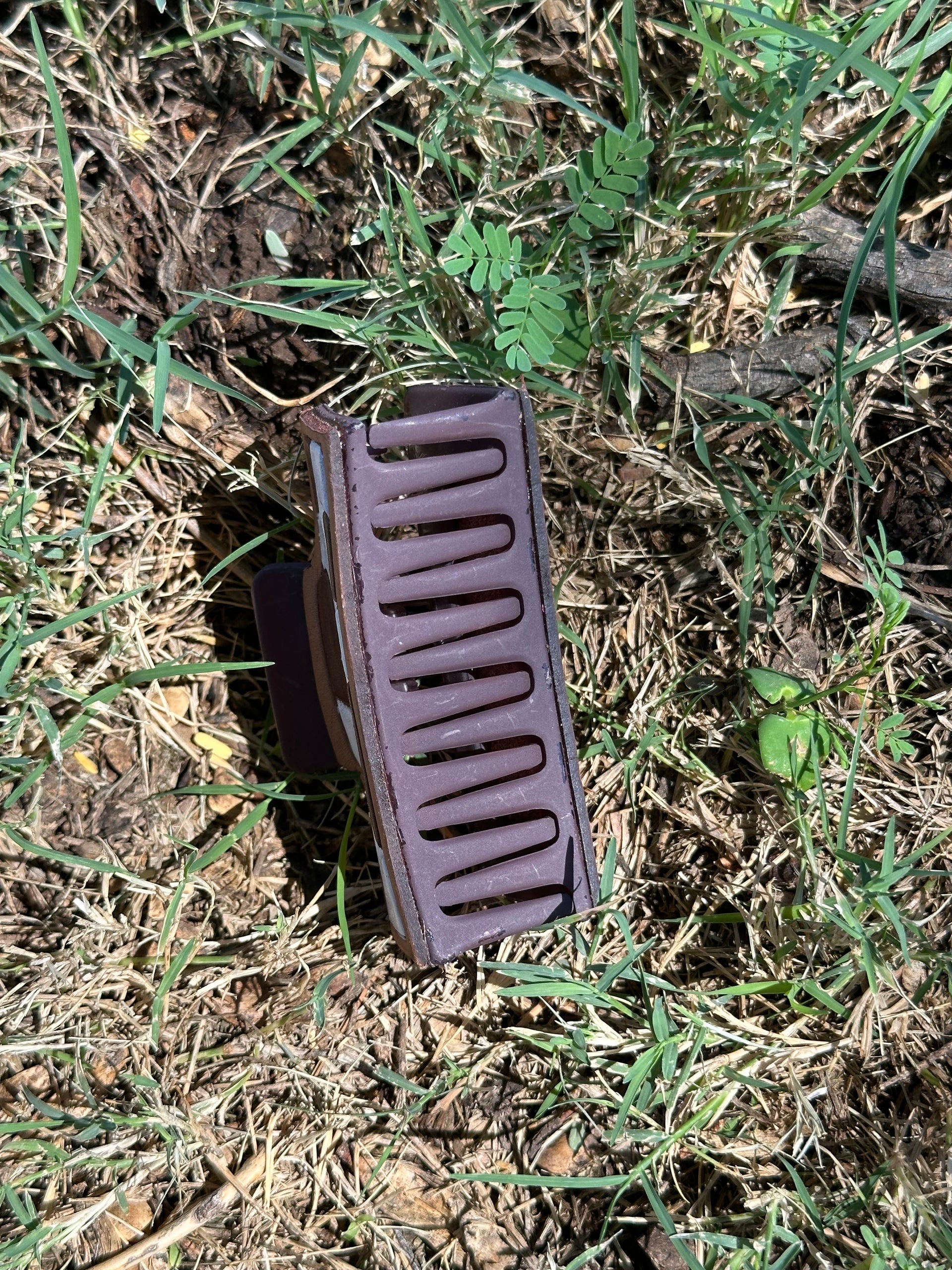 Genuine Tooled Leather Hair Clip