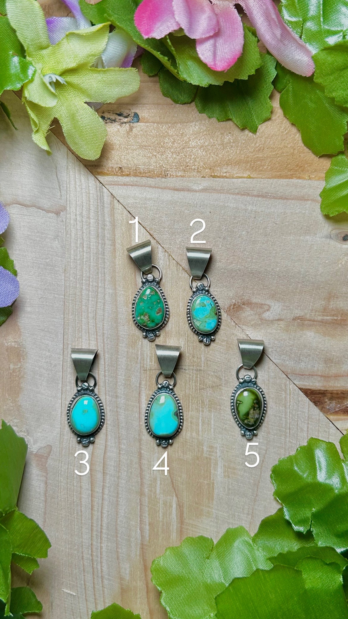 Navajo Made Sonoran Mountain Turquoise & Sterling Silver Pendant