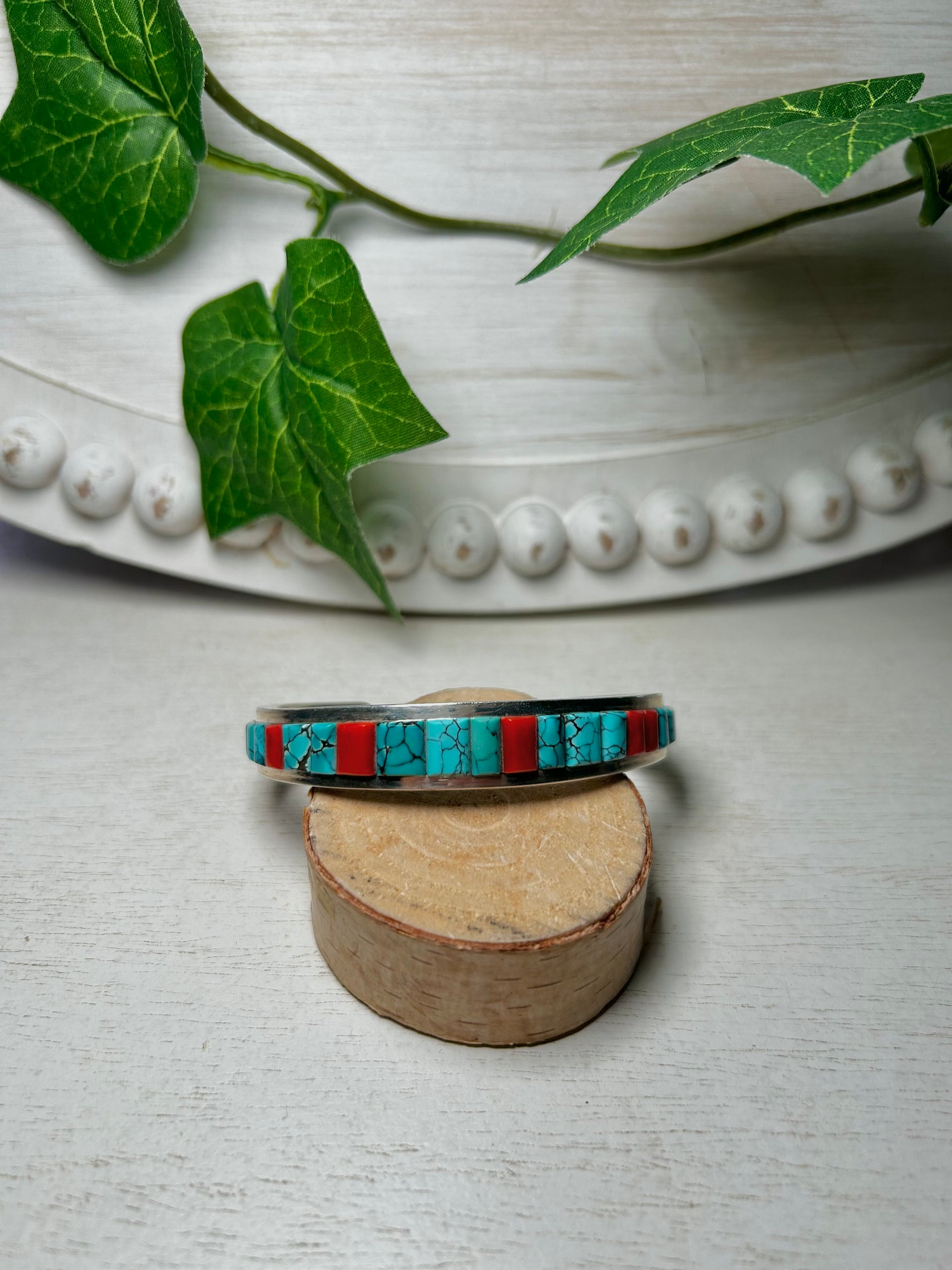 Thomas Francisco Multi Stone Sterling Silver Cuff Bracelet