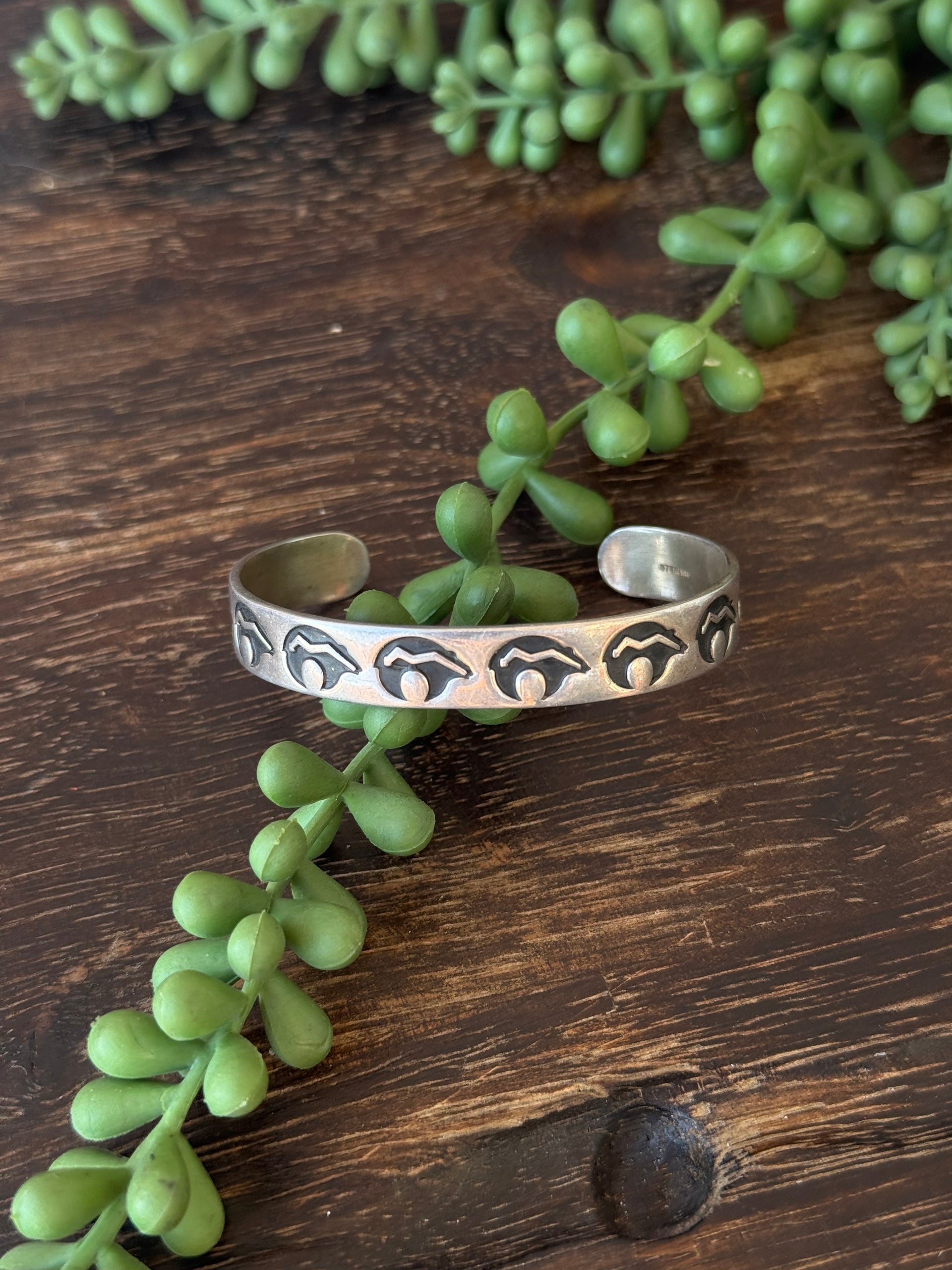 Navajo Made Sterling Silver Cuff Bracelet