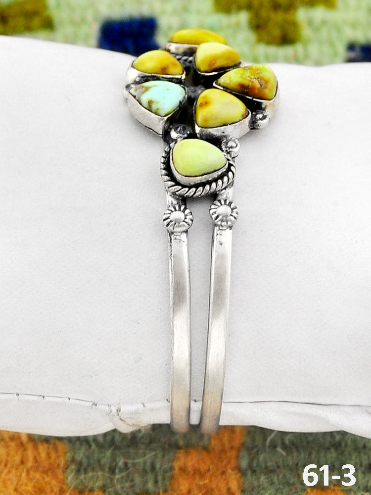 Southwest Handmade Palomino & Sterling Silver Cuff Bracelet