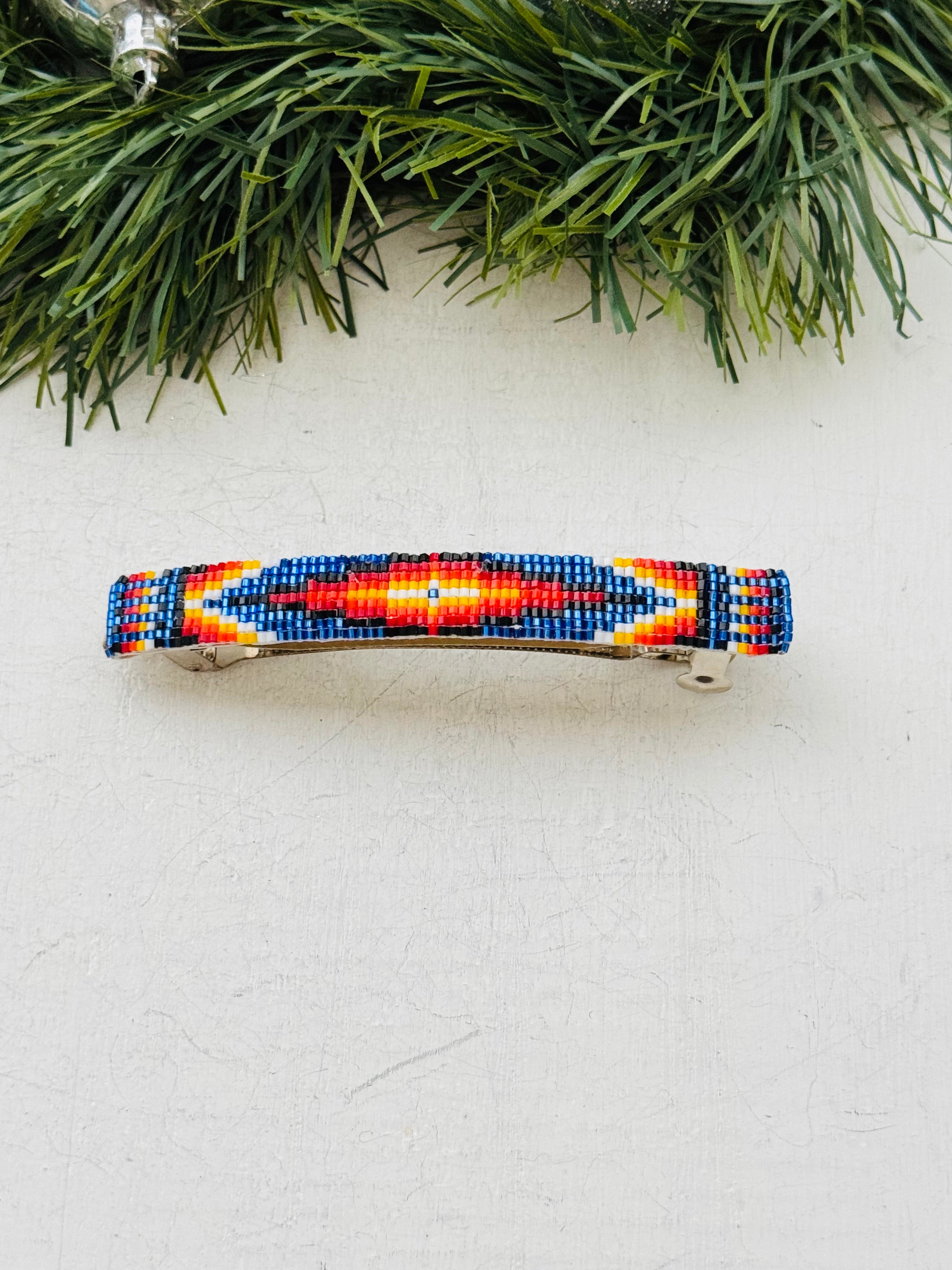 Navajo Made Bended Hair Barrette Pair