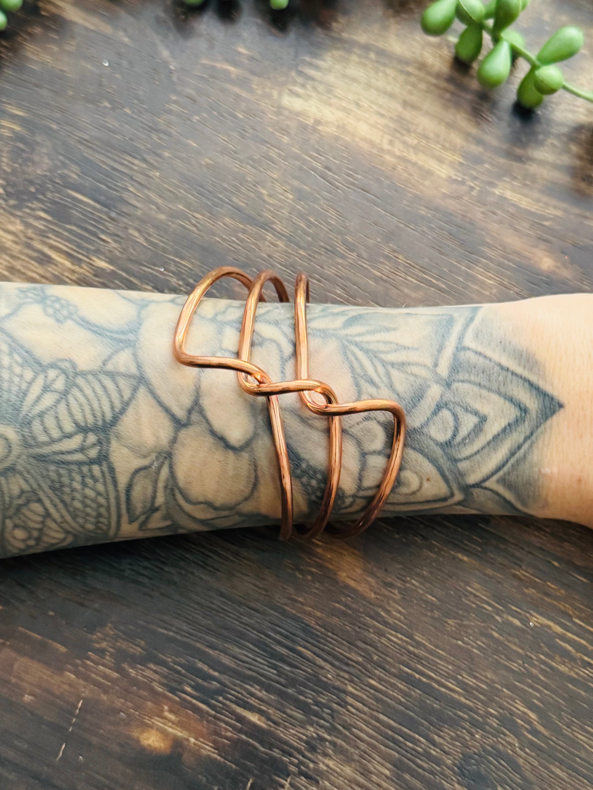 Navajo Made Copper Cuff Bracelet