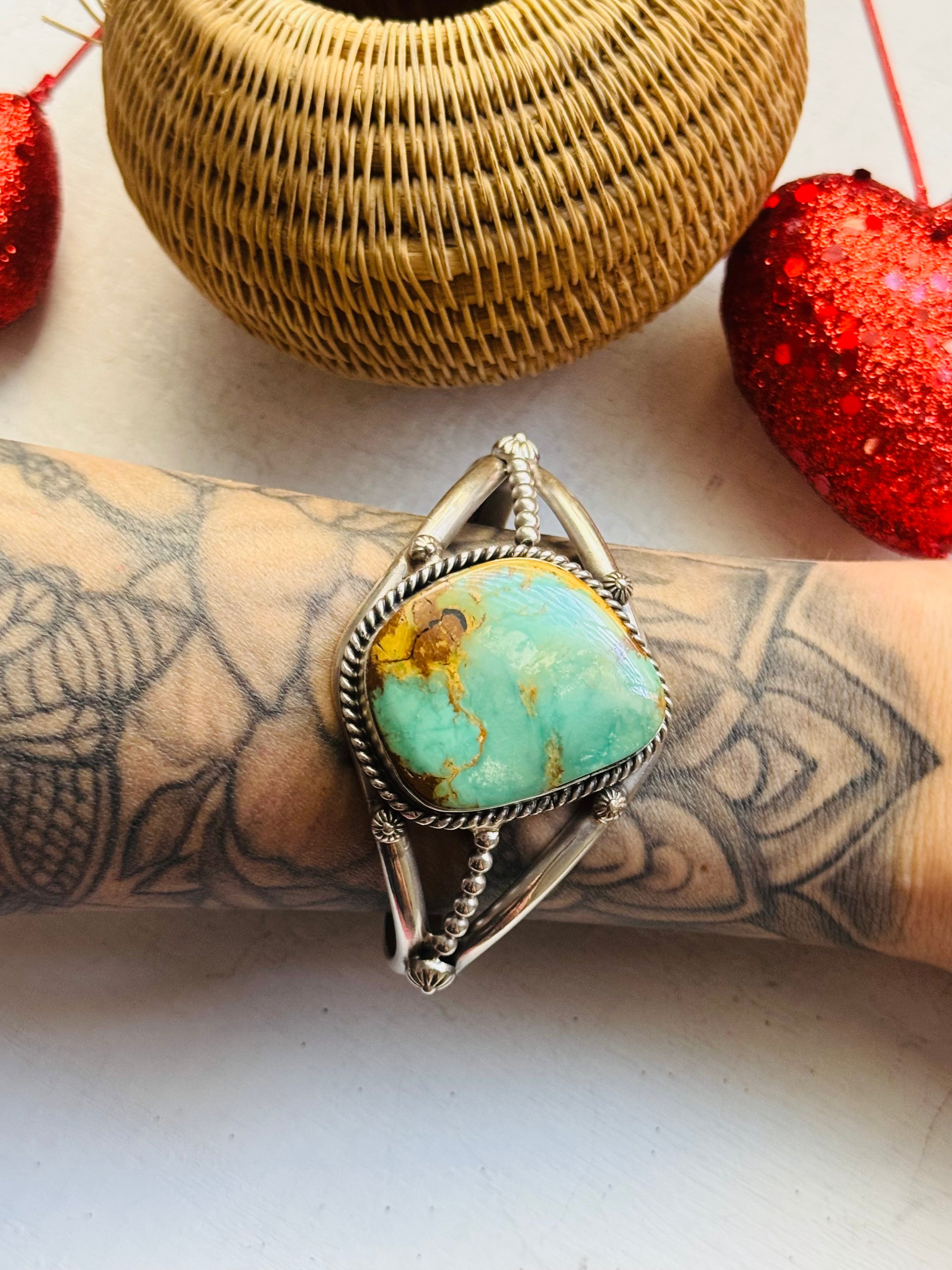 Boyd Ashley Royston Turquoise & Sterling Silver Cuff Bracelet