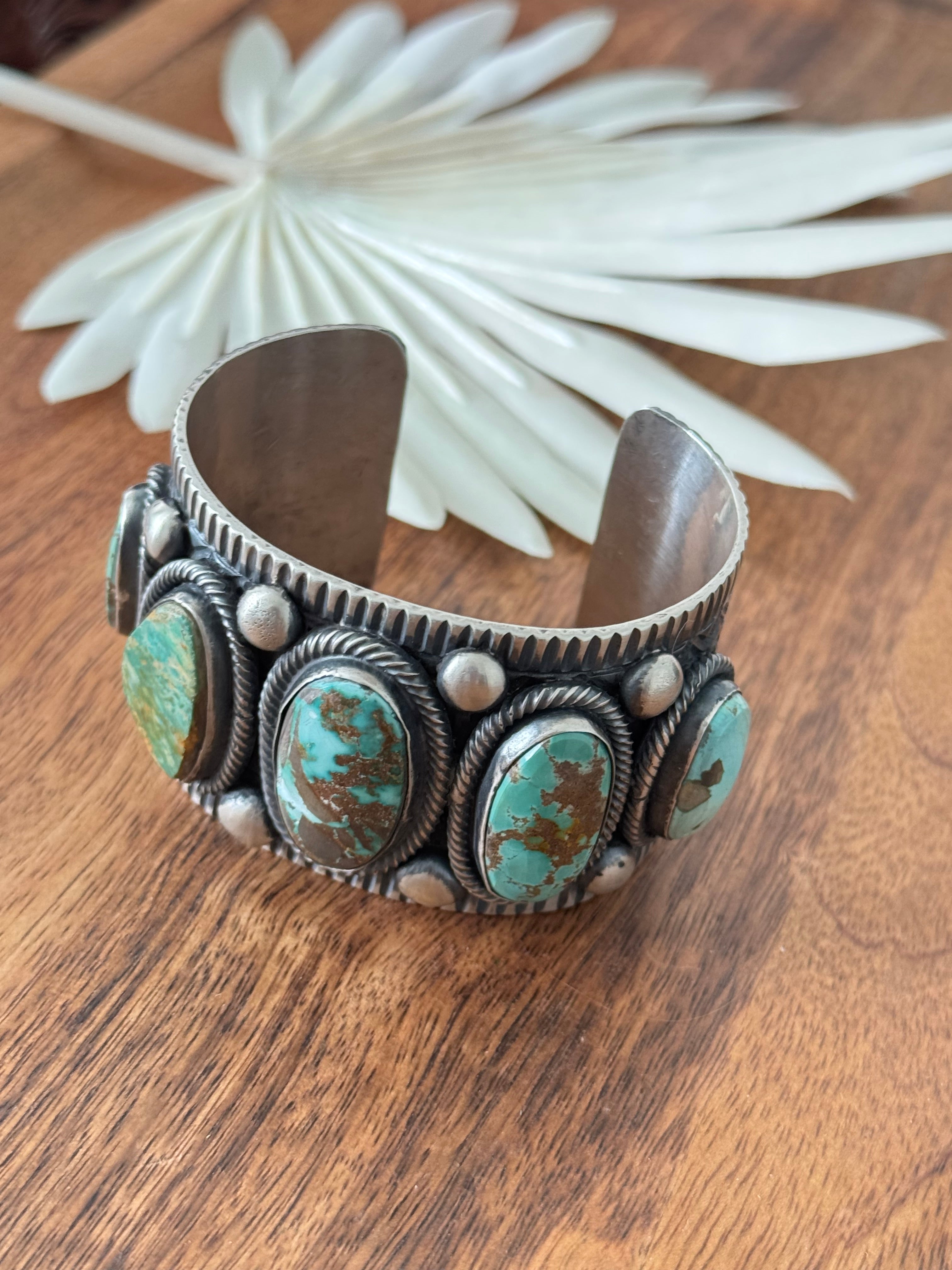 Tillie John Royston Turquoise and Sterling Silver Cuff Bracelet