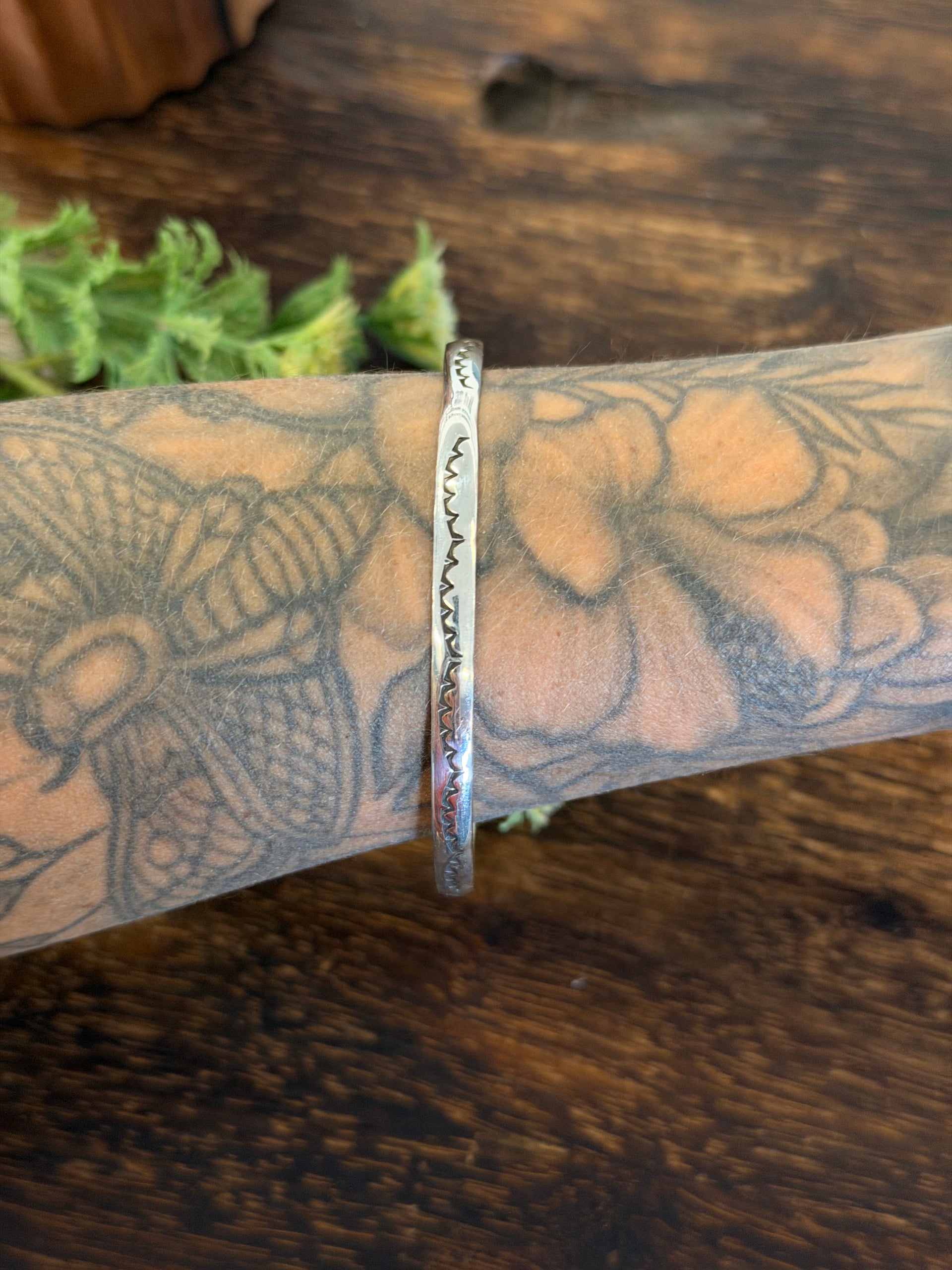 Navajo Made Sterling Silver Bangle Cuff Bracelet