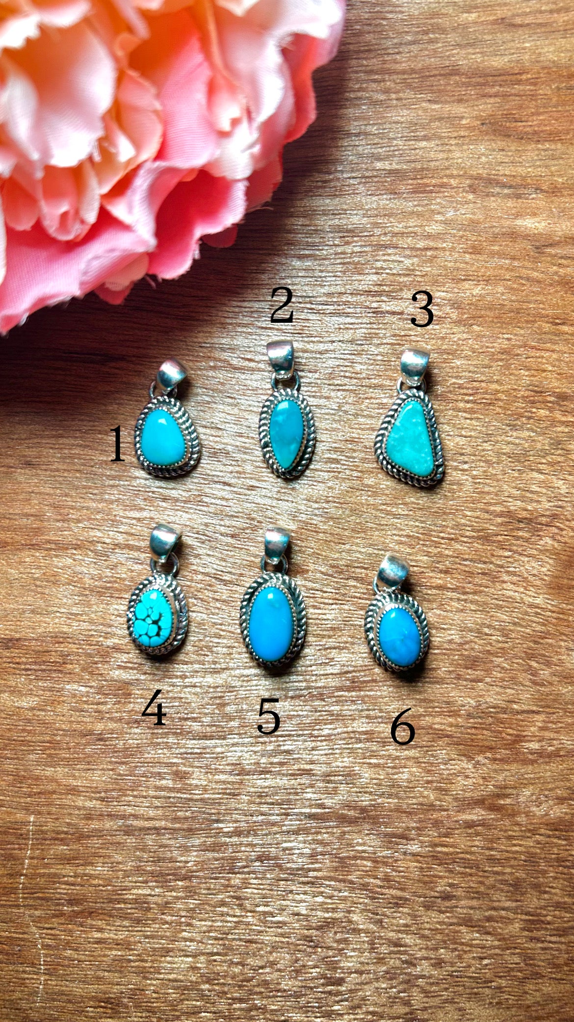 Navajo Made Kingman Turquoise & Sterling Silver Pendant