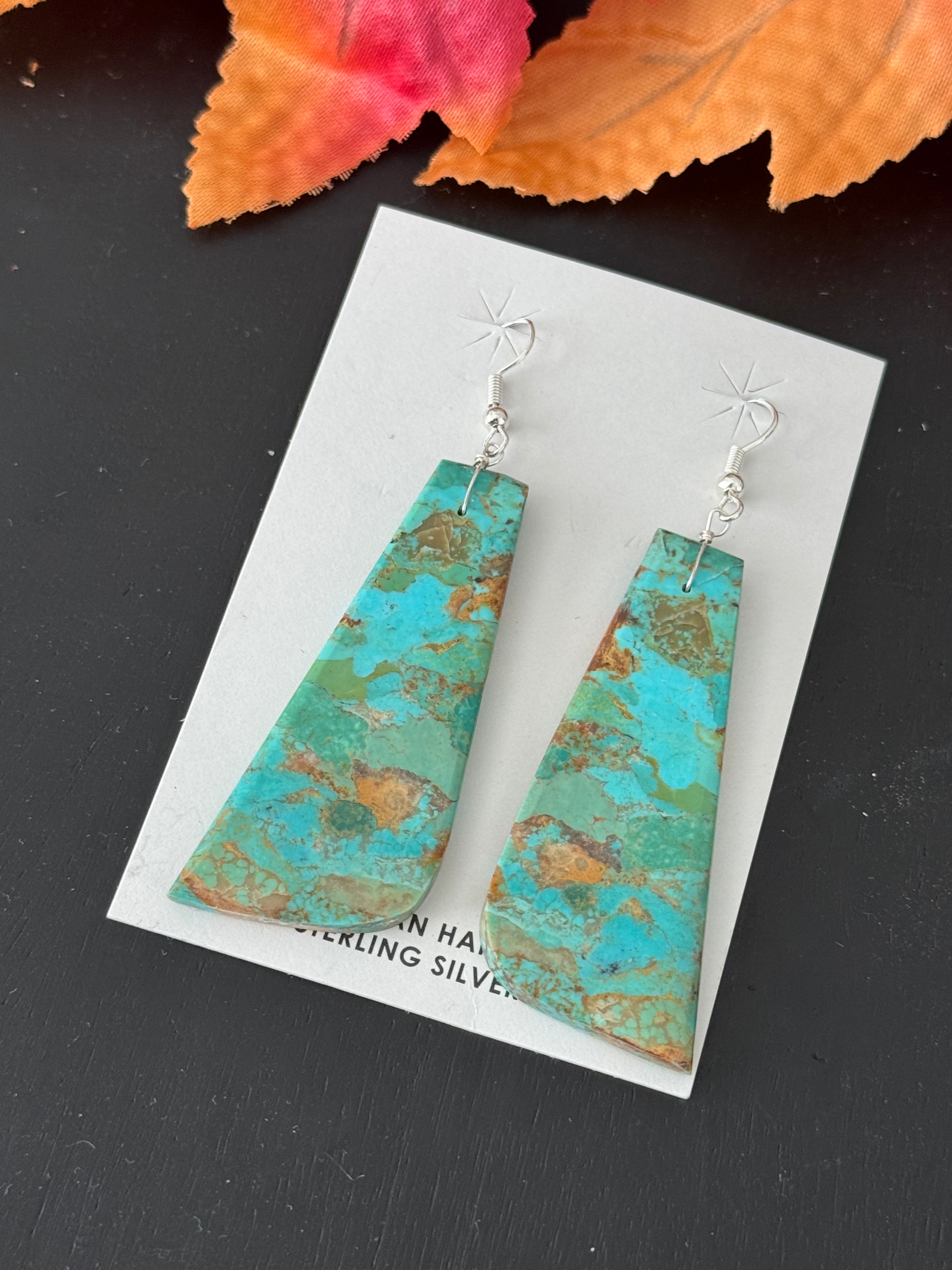 Jameson Pete Kingman Turquoise & Sterling Silver Dangle Earrings