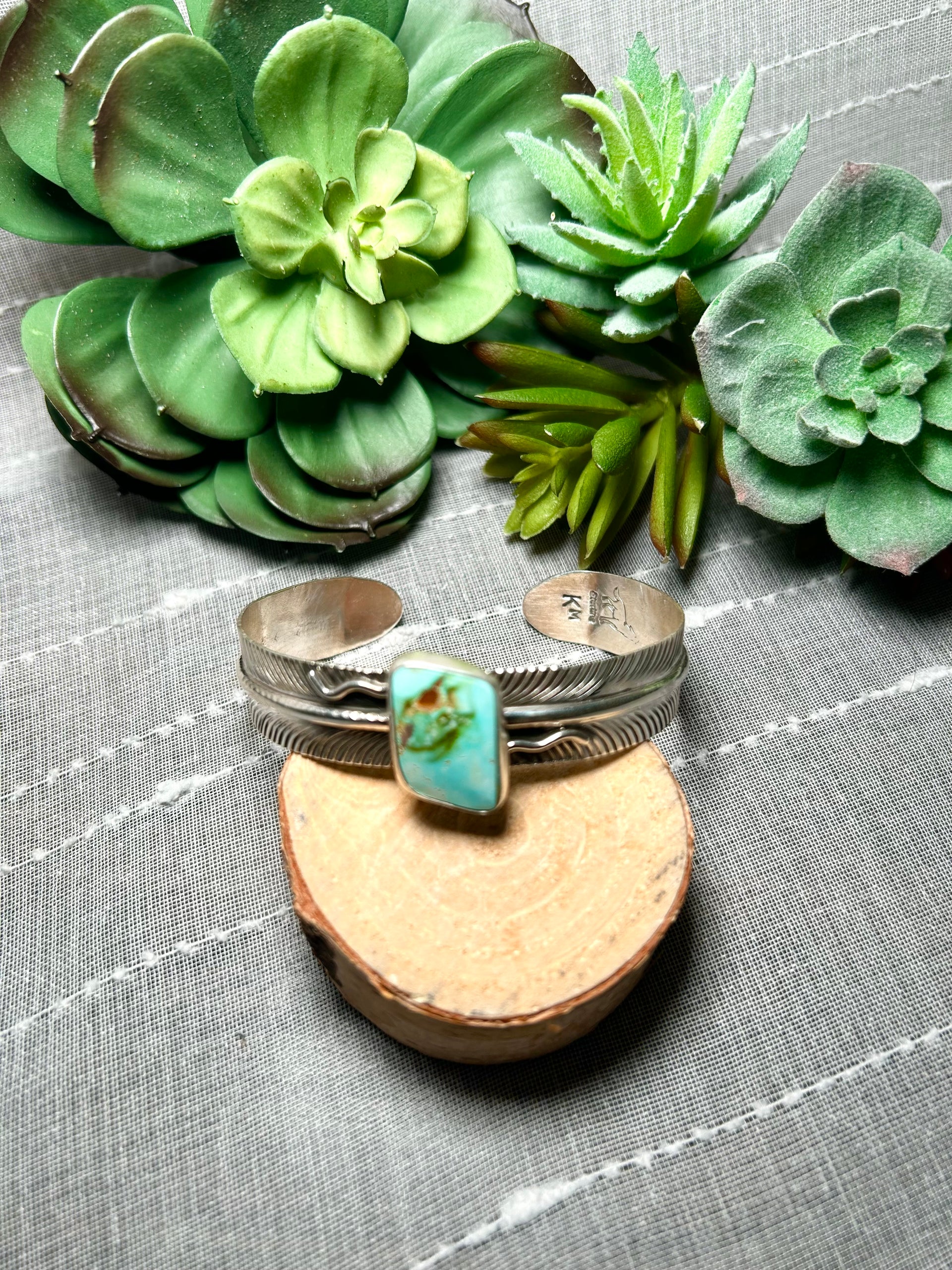 Kobe Martinez Sonoran Mountain Turquoise & Sterling Silver Cuff Bracelet