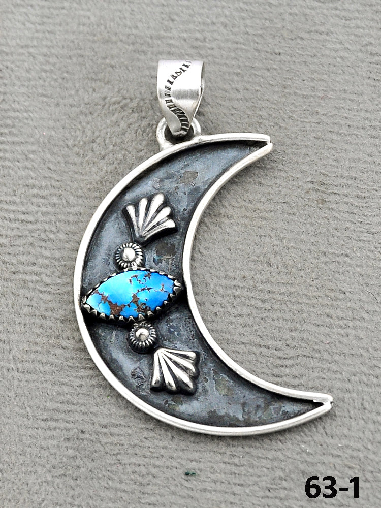 Southwest Made Golden Hill’s Turquoise & Sterling Silver Pendant