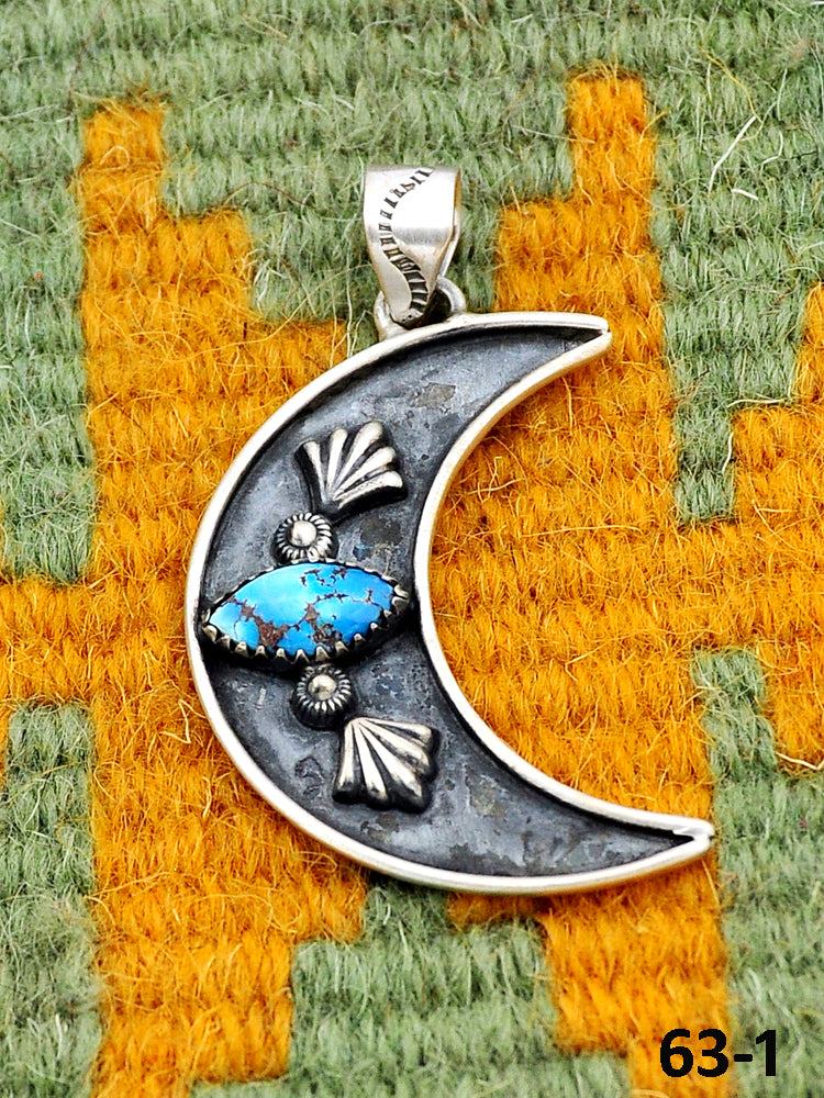 Southwest Made Golden Hill’s Turquoise & Sterling Silver Pendant