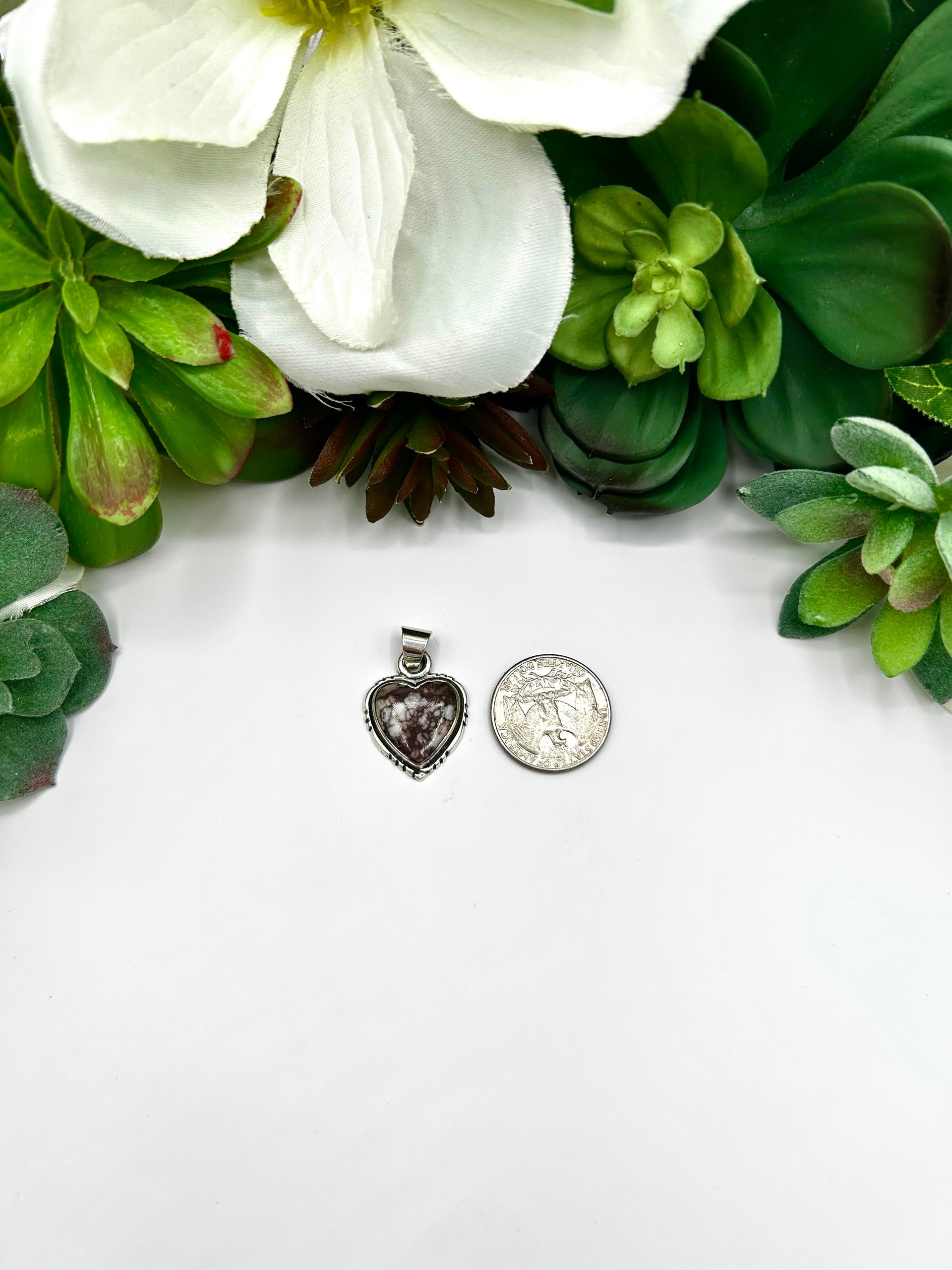 Navajo Made Wild Horse & Sterling Silver Pendant