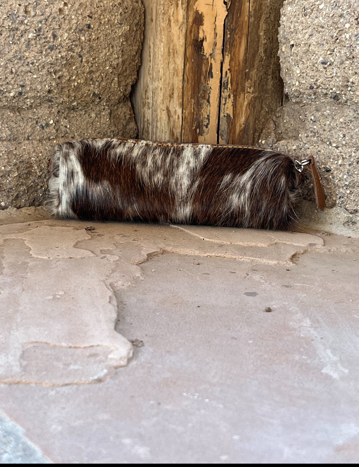 Genuine Leather & Cowhide Sun Glass Holder