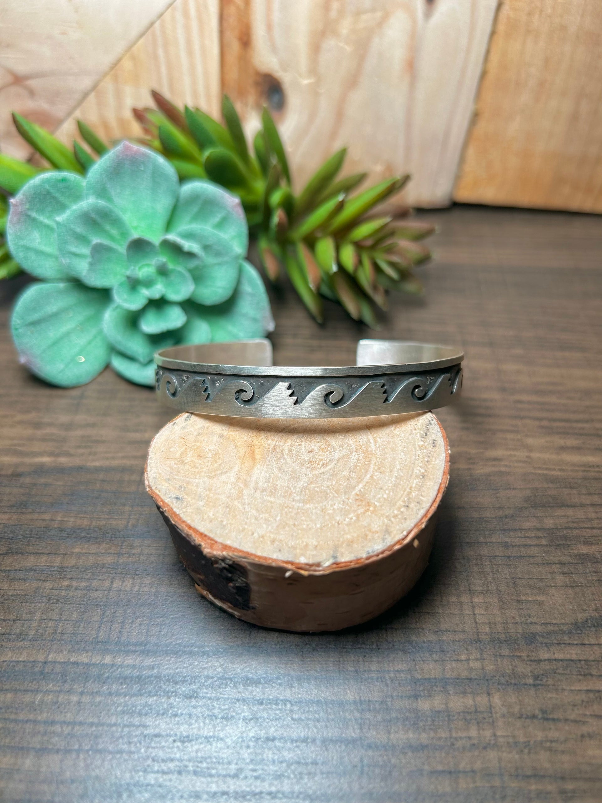 Navajo Made Sterling Silver Cuff Bracelet