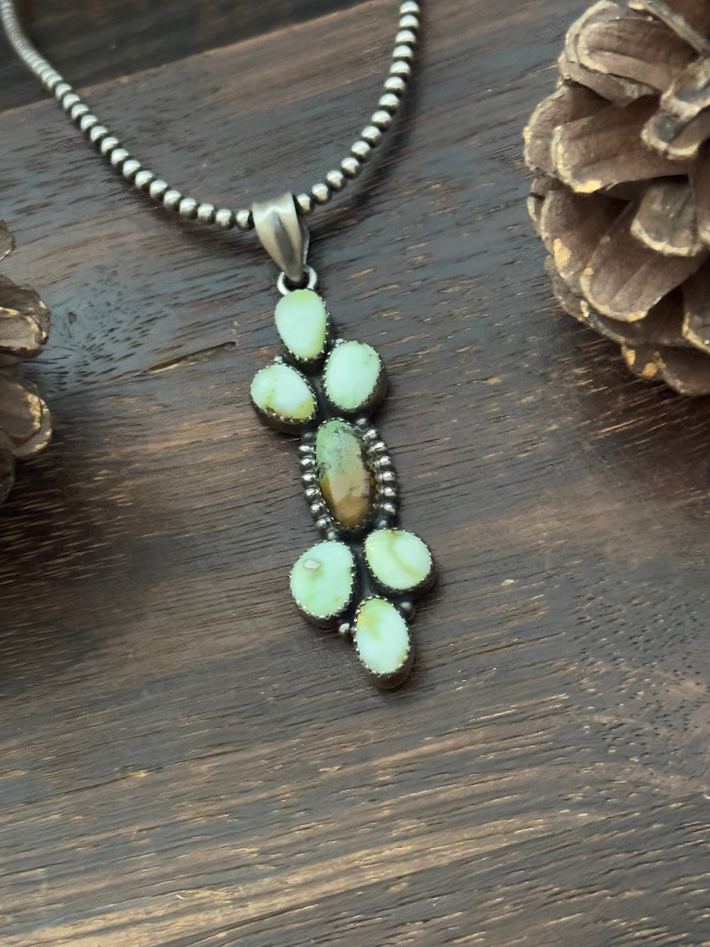 Southwest Multi Stone & Sterling Silver Pendant