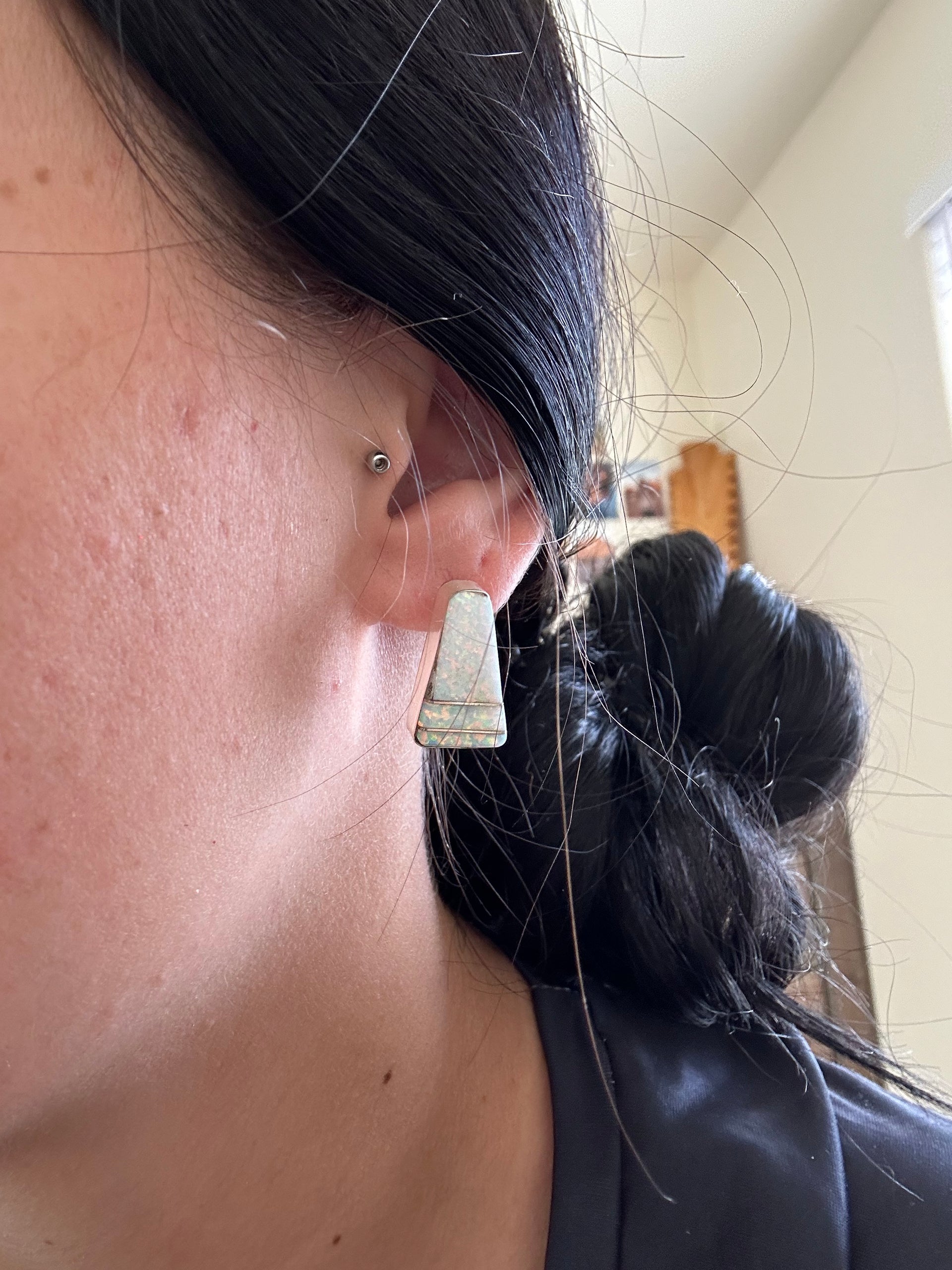 Avery Norton Opal (Man Made) & Sterling Silver Dangle Earrings