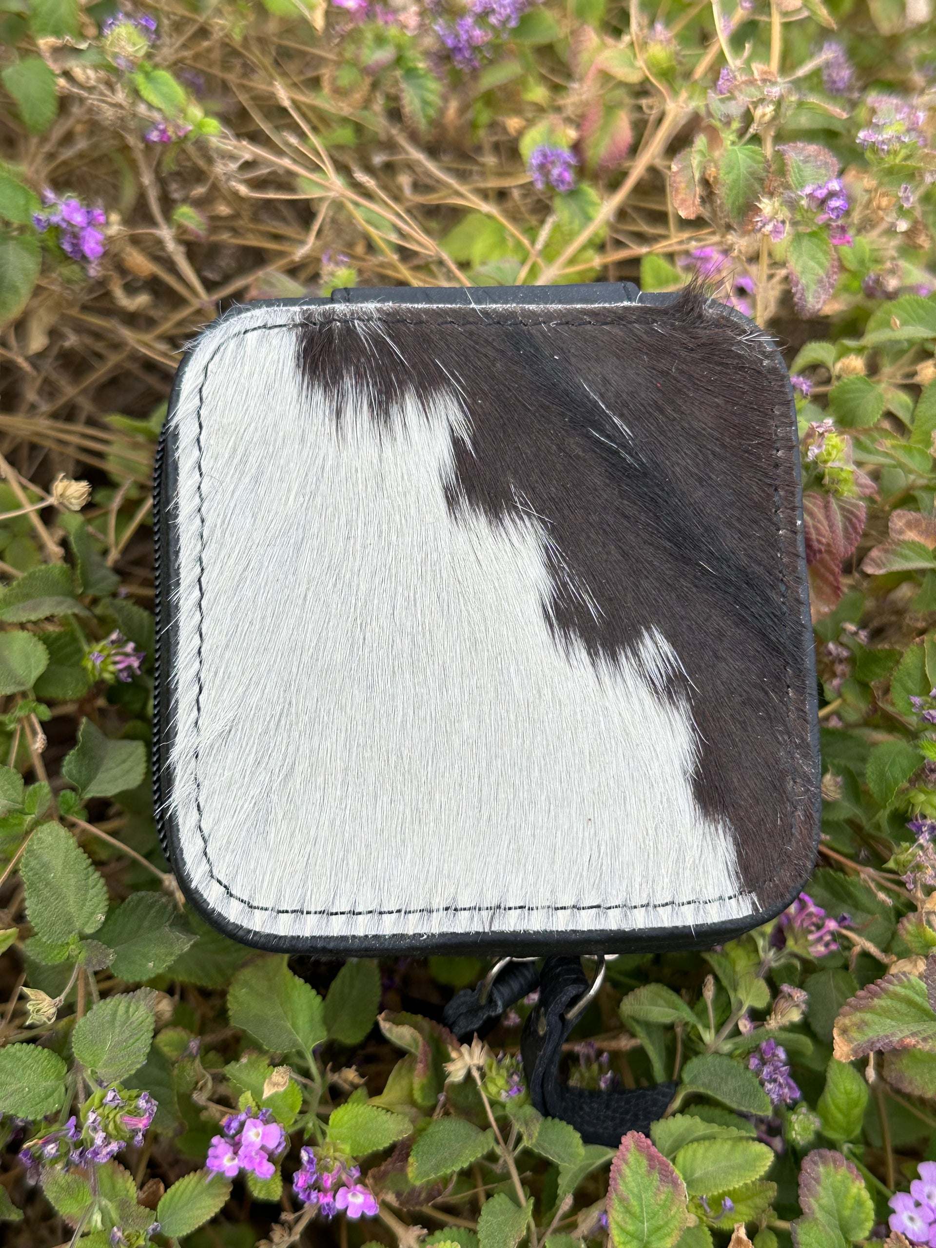 Genuine Leather Cowhide & Saddle Bag Jewelry Box