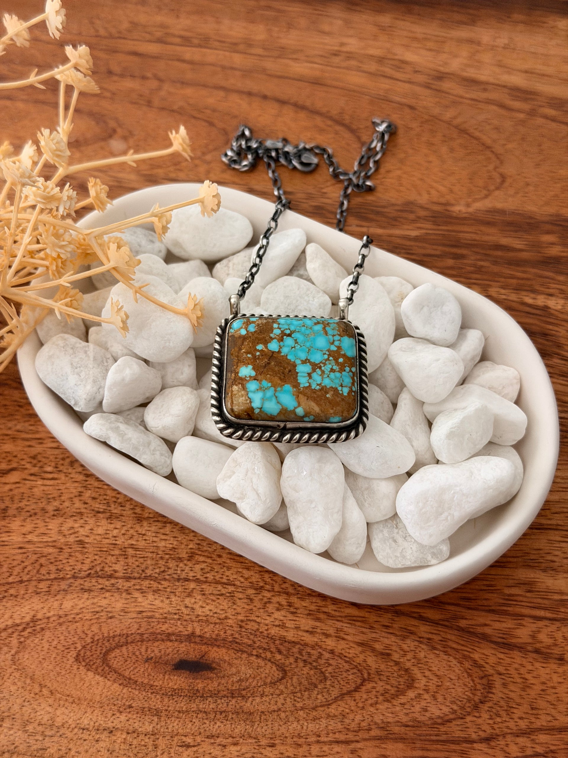 Judith Dixon Mine 8 Turquoise & Sterling Silver Necklace