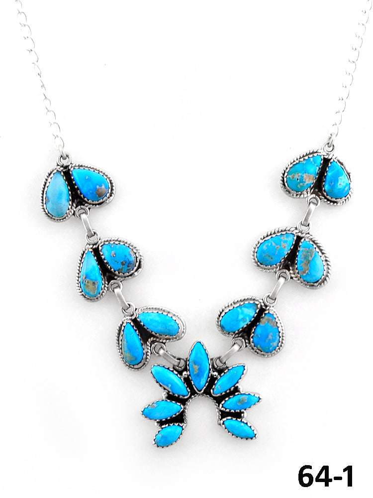 Southwest Handmade White Water & Sterling Silver Necklace