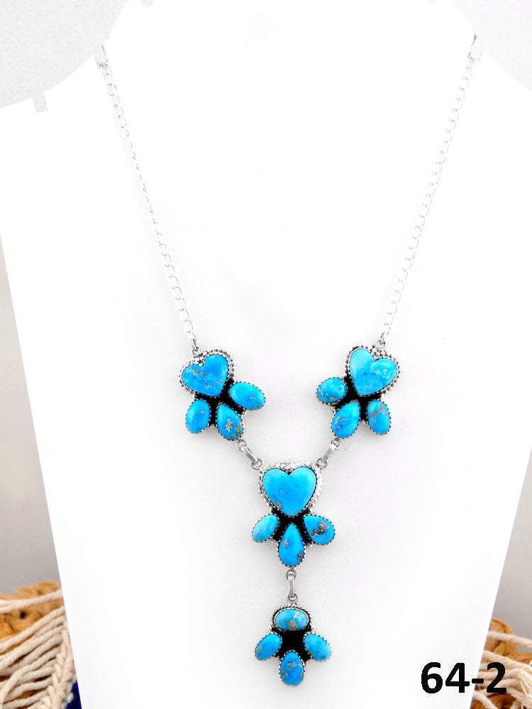 Southwest Handmade White Water & Sterling Silver Necklace