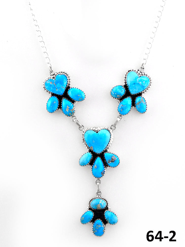 Southwest Handmade White Water & Sterling Silver Necklace