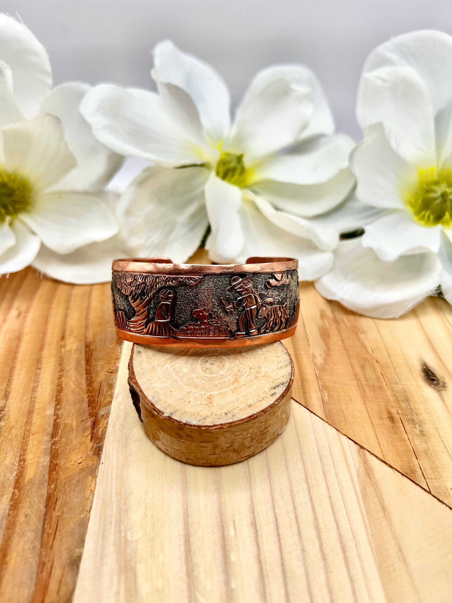 Elaine Becenti Copper Cuff Bracelet