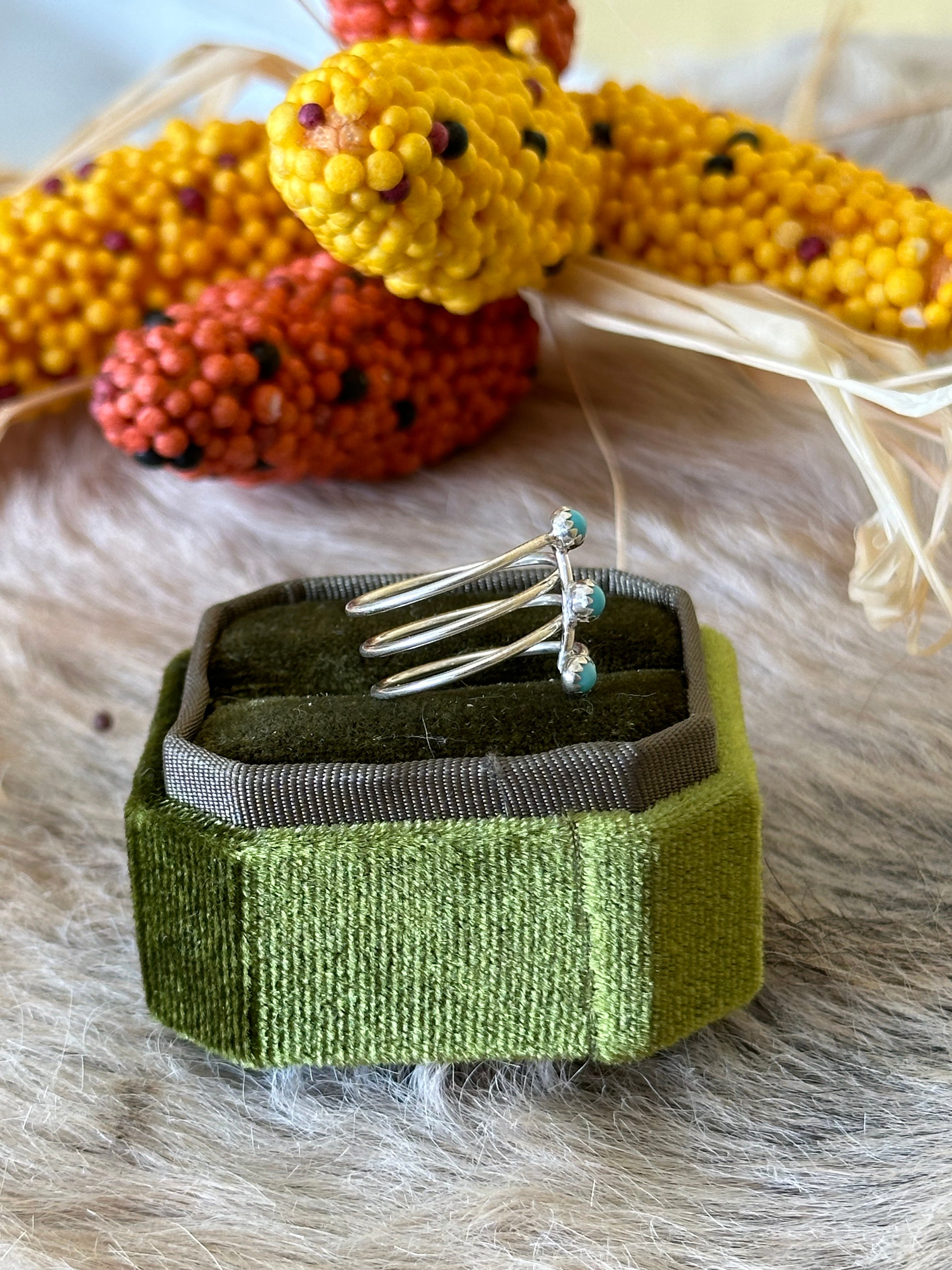 Navajo Made Turquoise & Sterling Silver Ring