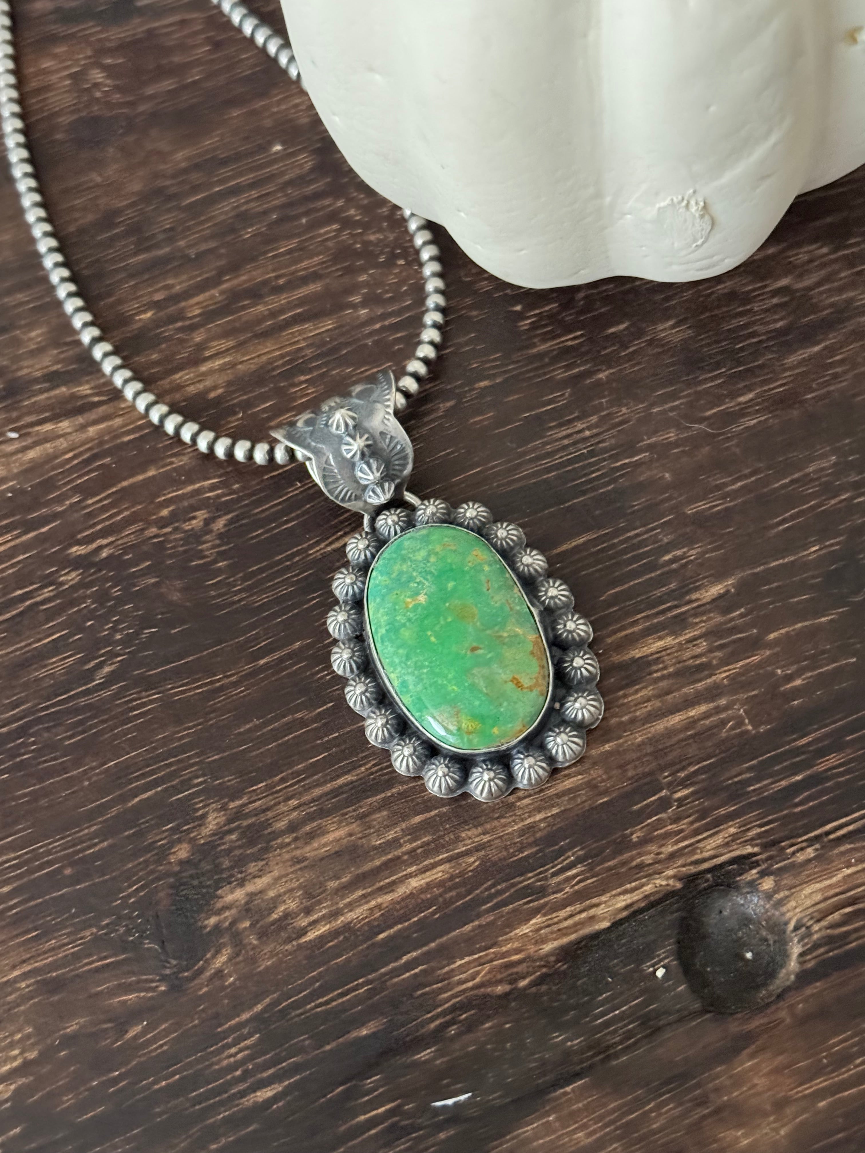 Ned Nez Pixie Turquoise & Sterling Silver Pendant