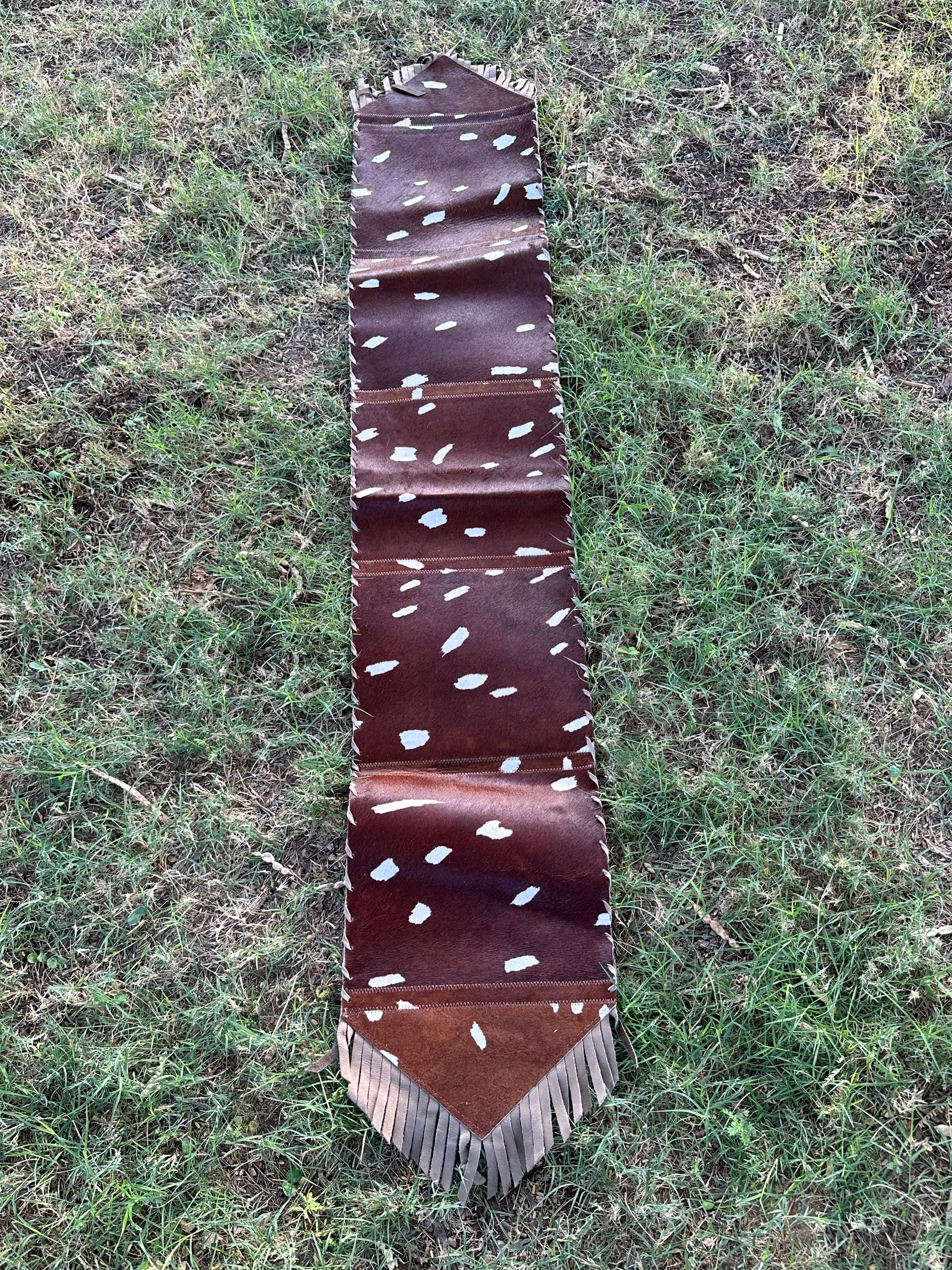 Genuine Leather Cowhide Table Runner