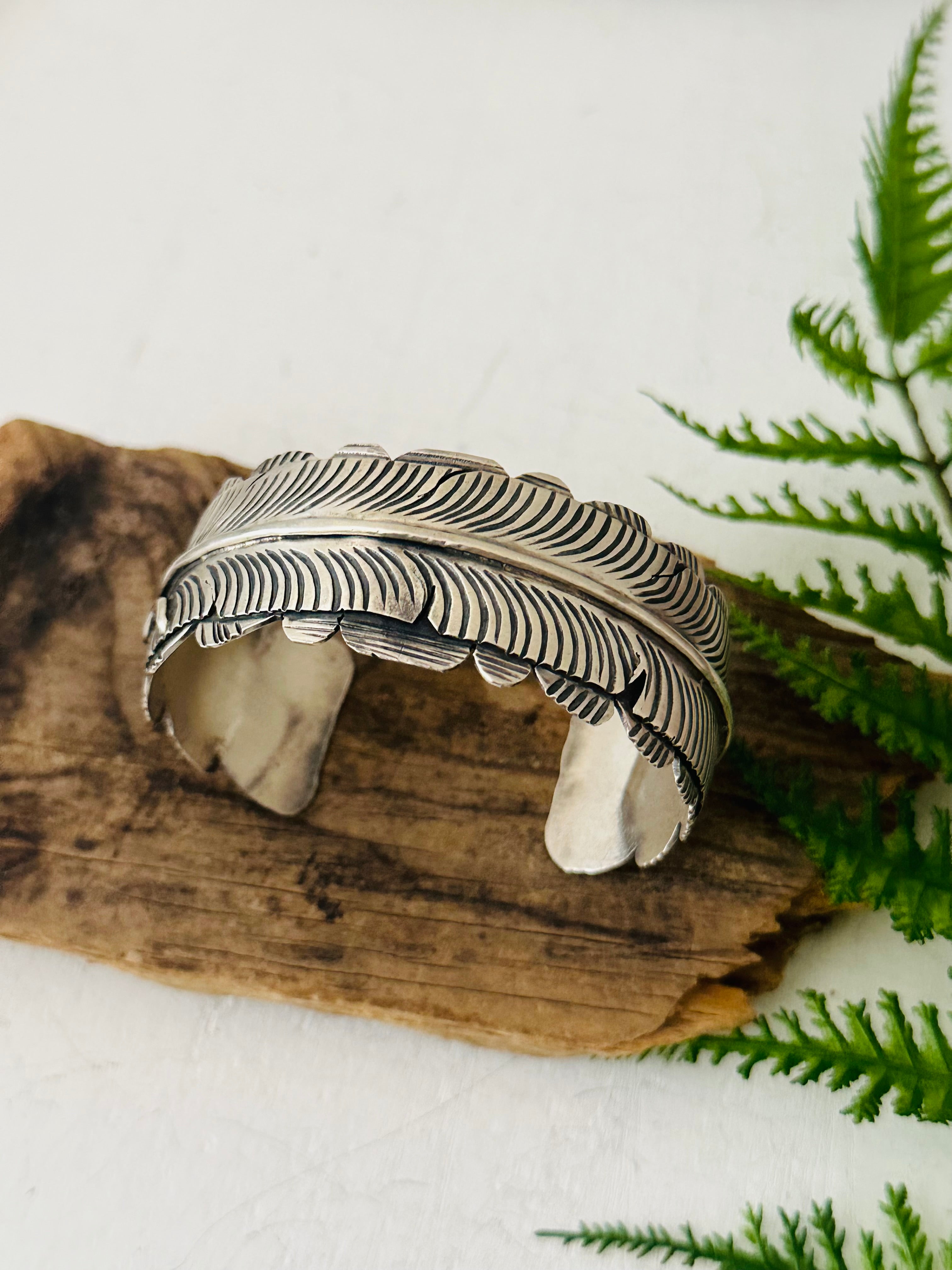 Navajo Made Sterling Silver Cuff Bracelet