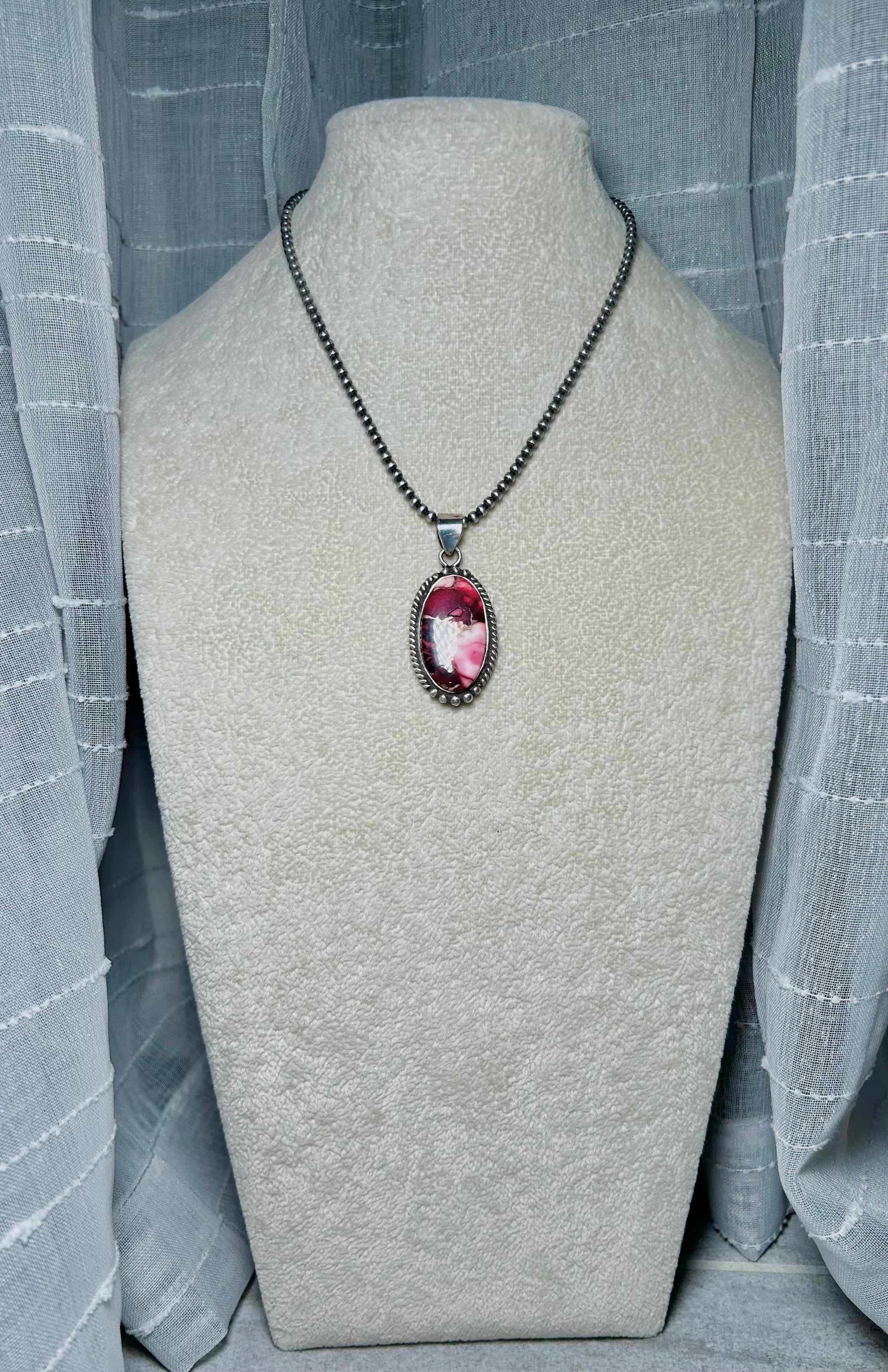 Zachariah David Rose Dahlia & Sterling Silver Pendant
