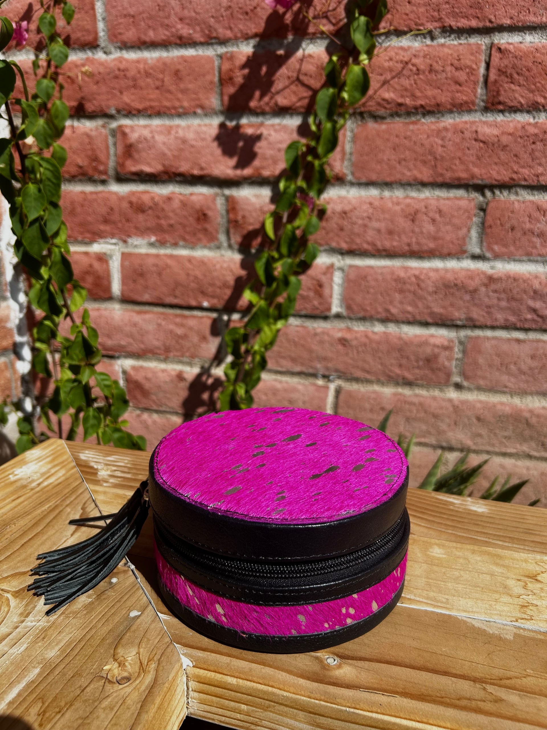 Genuine Leather Cowhide Jewelry Box