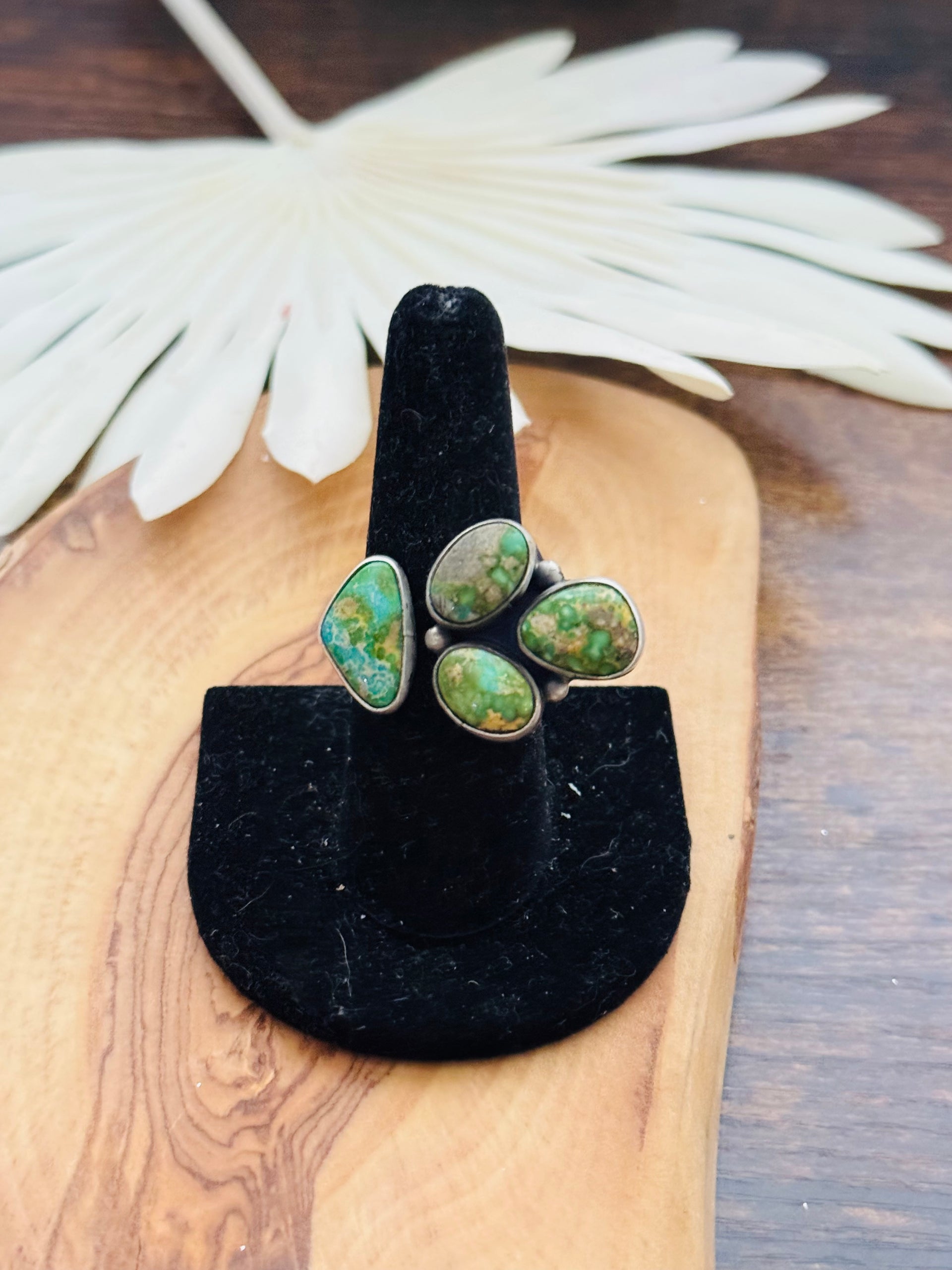 Trisha Smith Sonoran Mountain Turquoise & Sterling Silver Adjustable Ring