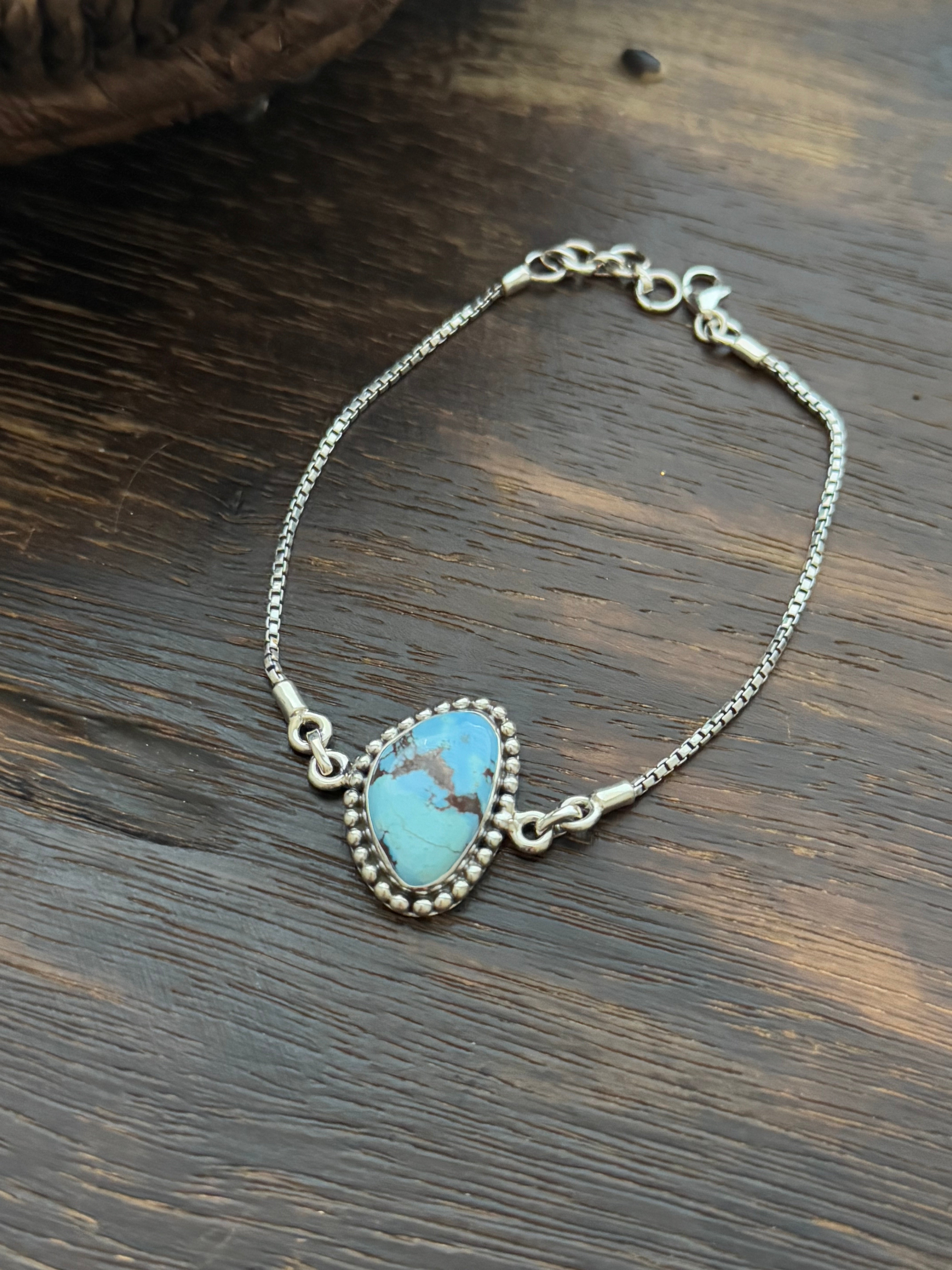 TTD Golden Hills Turquoise & Sterling Silver Bracelet