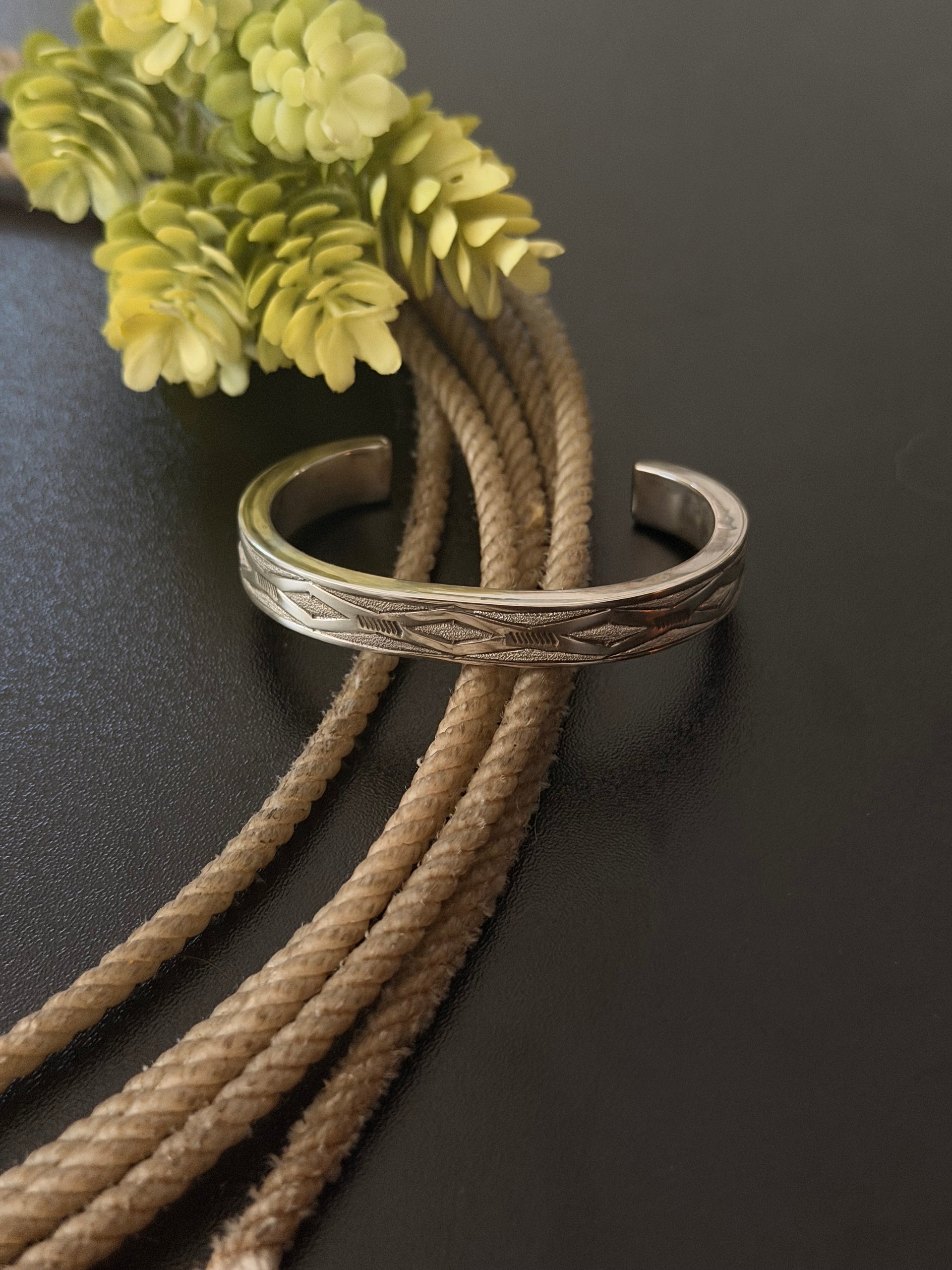 Navajo Made Sterling Silver Cuff Bracelet