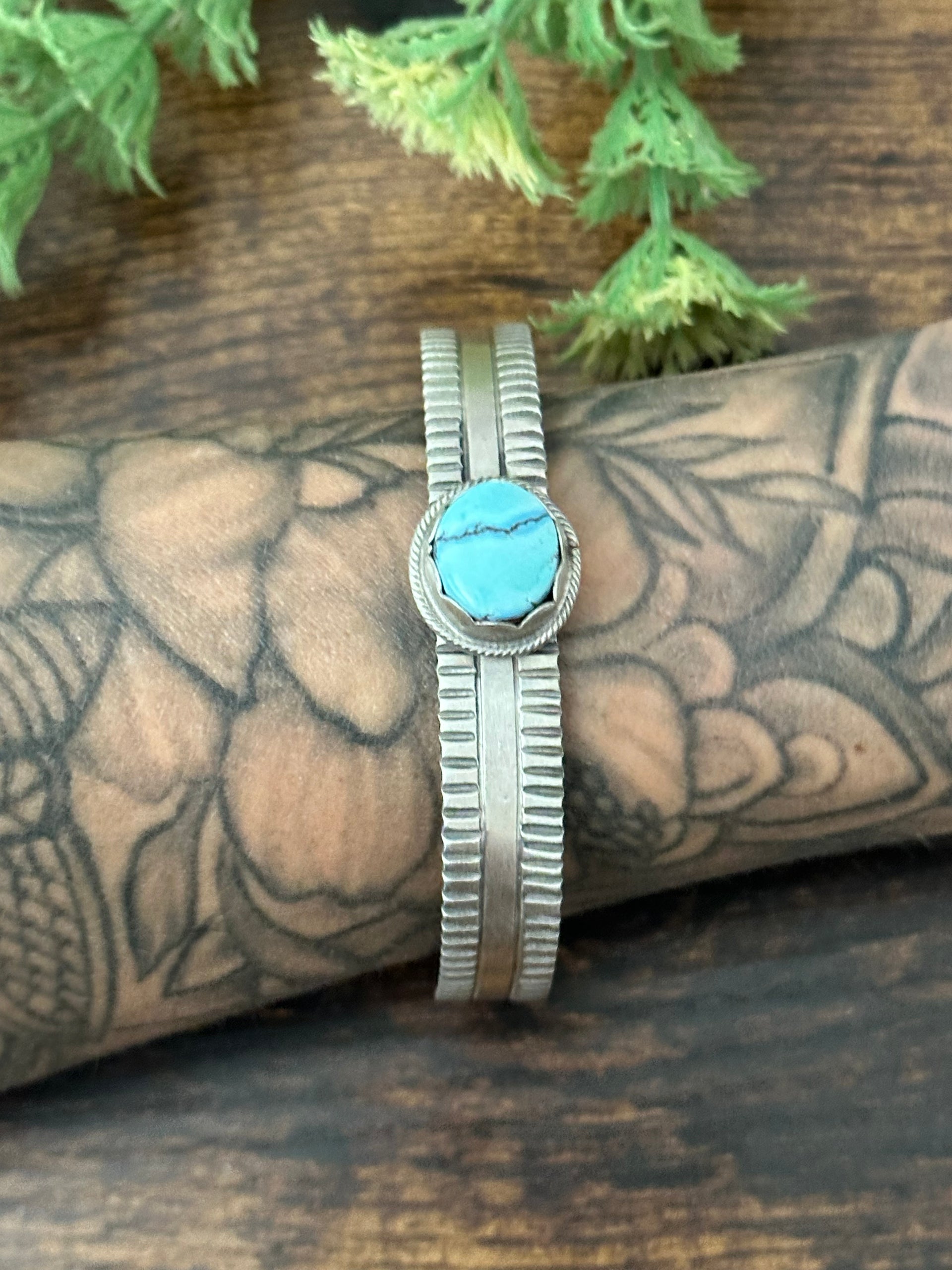 Tillie John Golden Hill’s Turquoise & Sterling Silver Cuff Bracelets