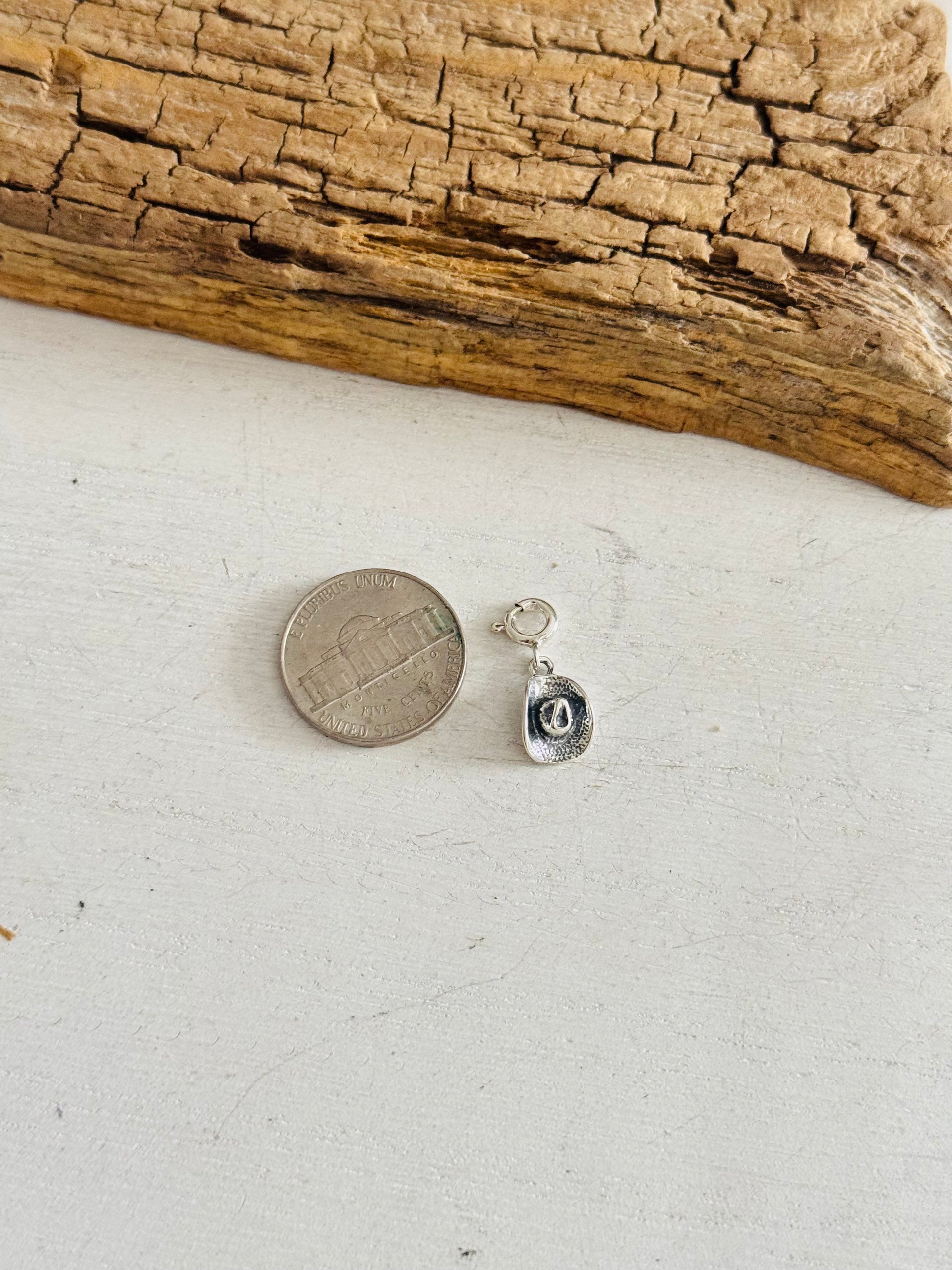 Navajo Made Sterling Silver Cowboy Hat Cast Charms