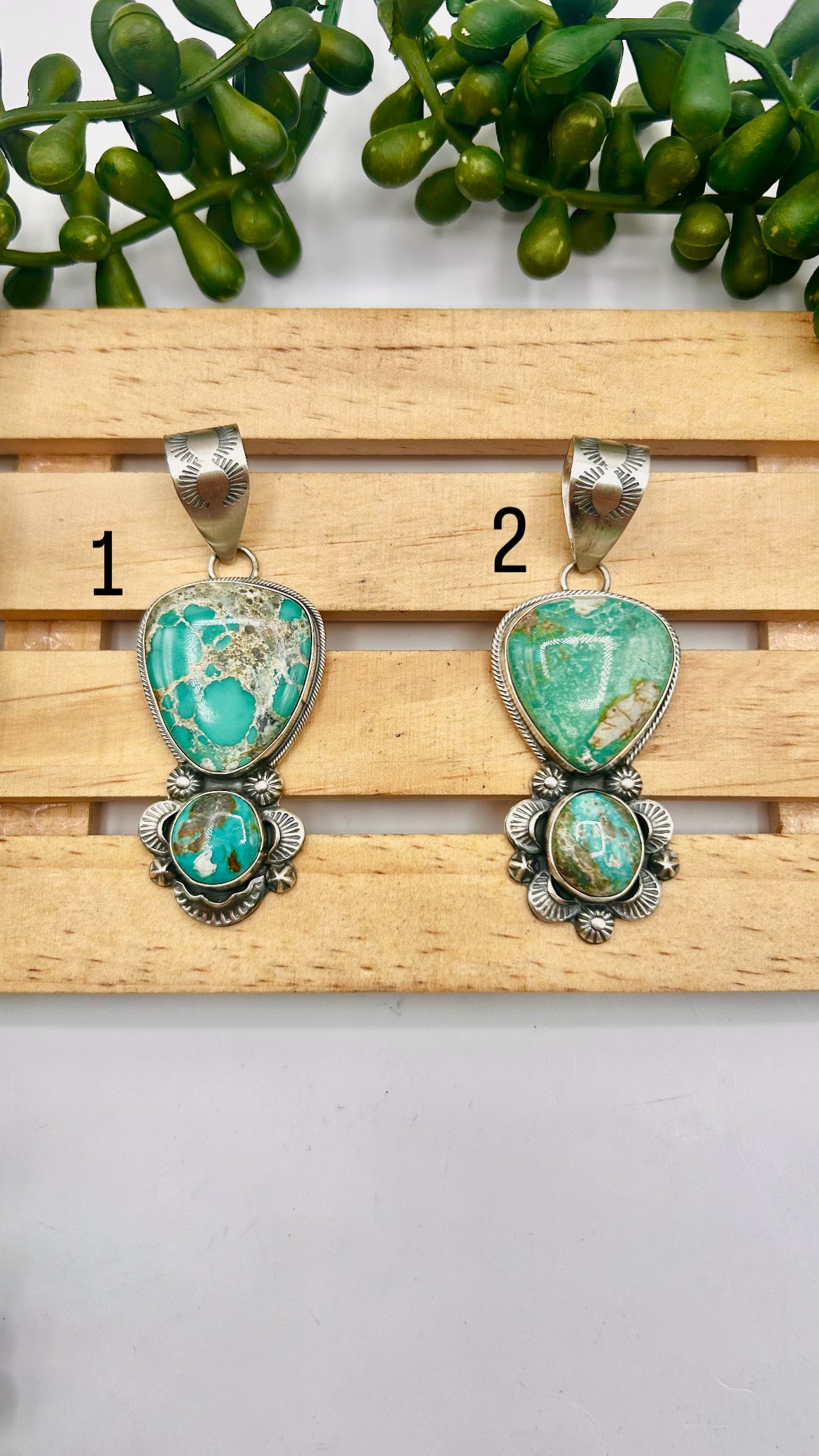 Jackson Hoskie Fox Turquoise & Sterling Silver Pendant
