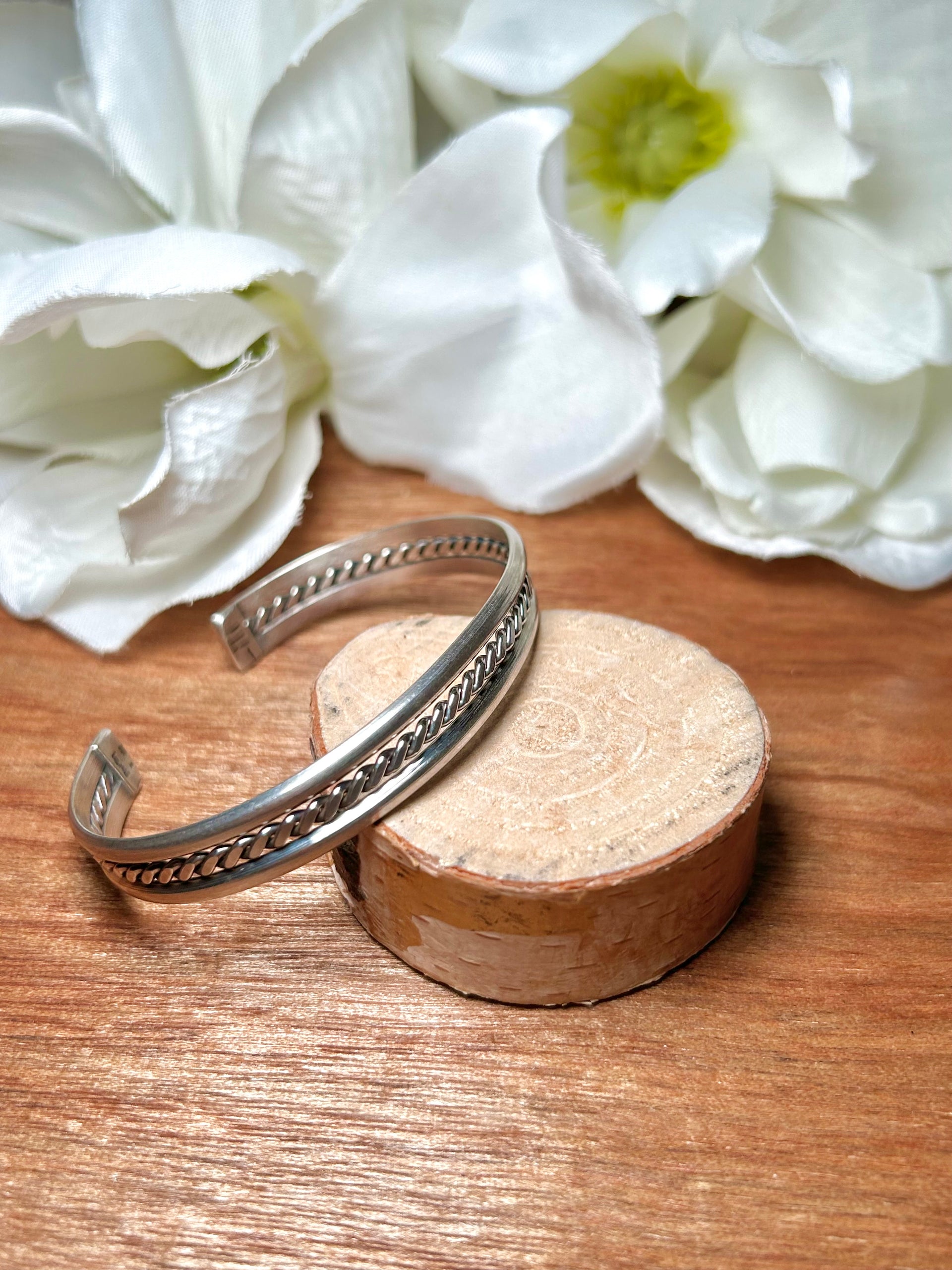 Navajo Made Sterling Silver Cuff Bracelet