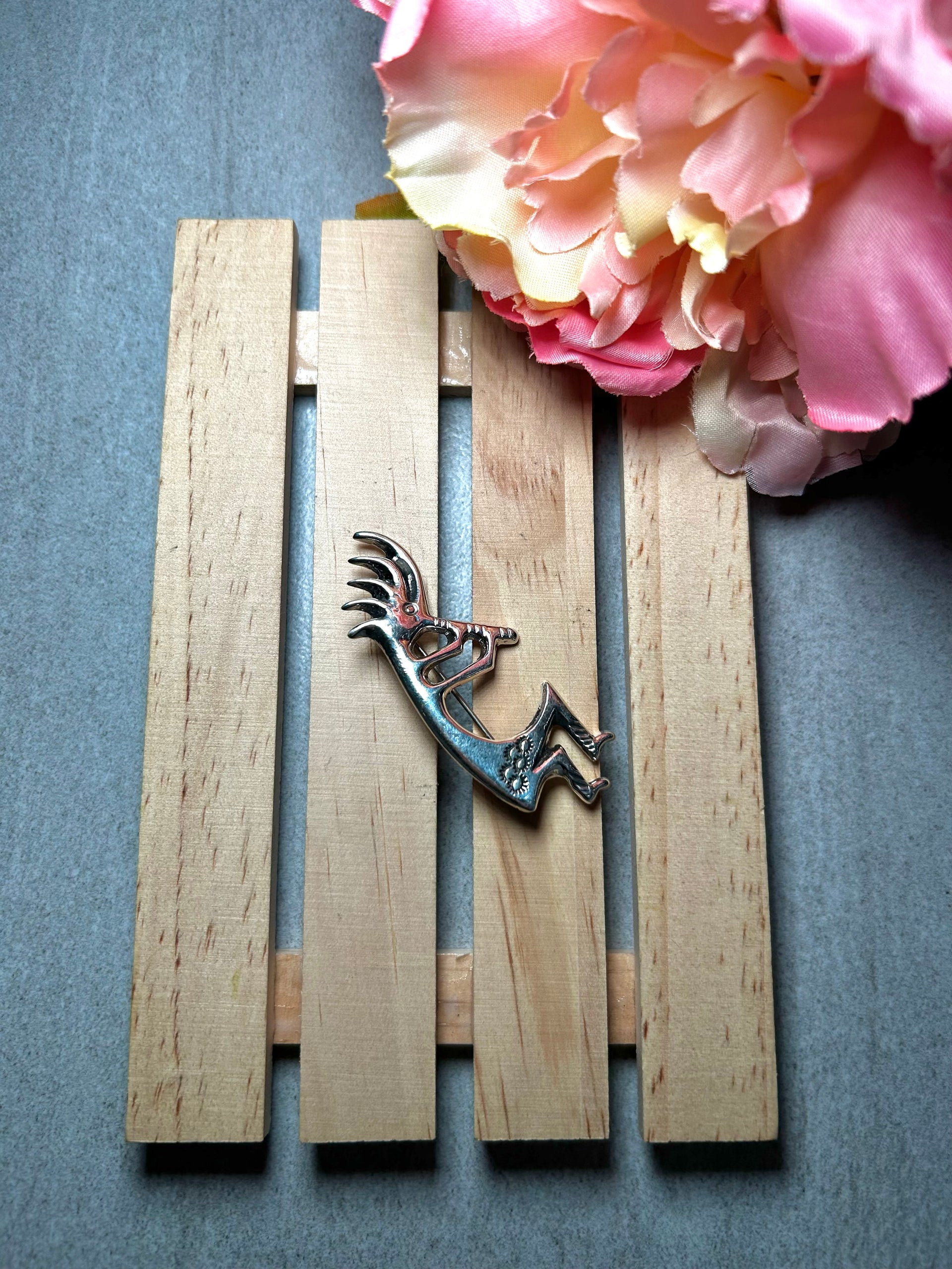 Navajo Made Sterling Silver Pin