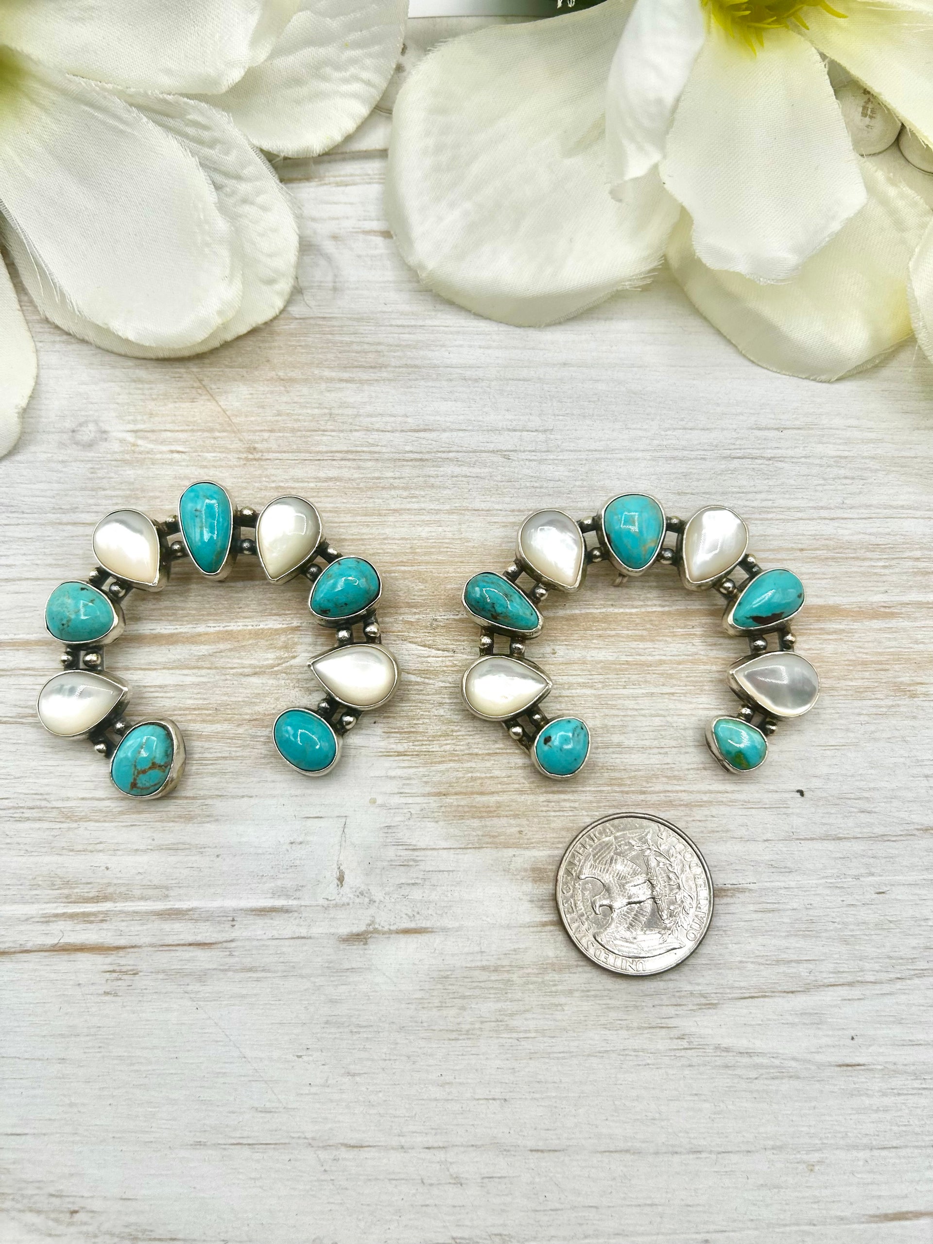 Navajo Made Multi Stone & Sterling Silver Pendant