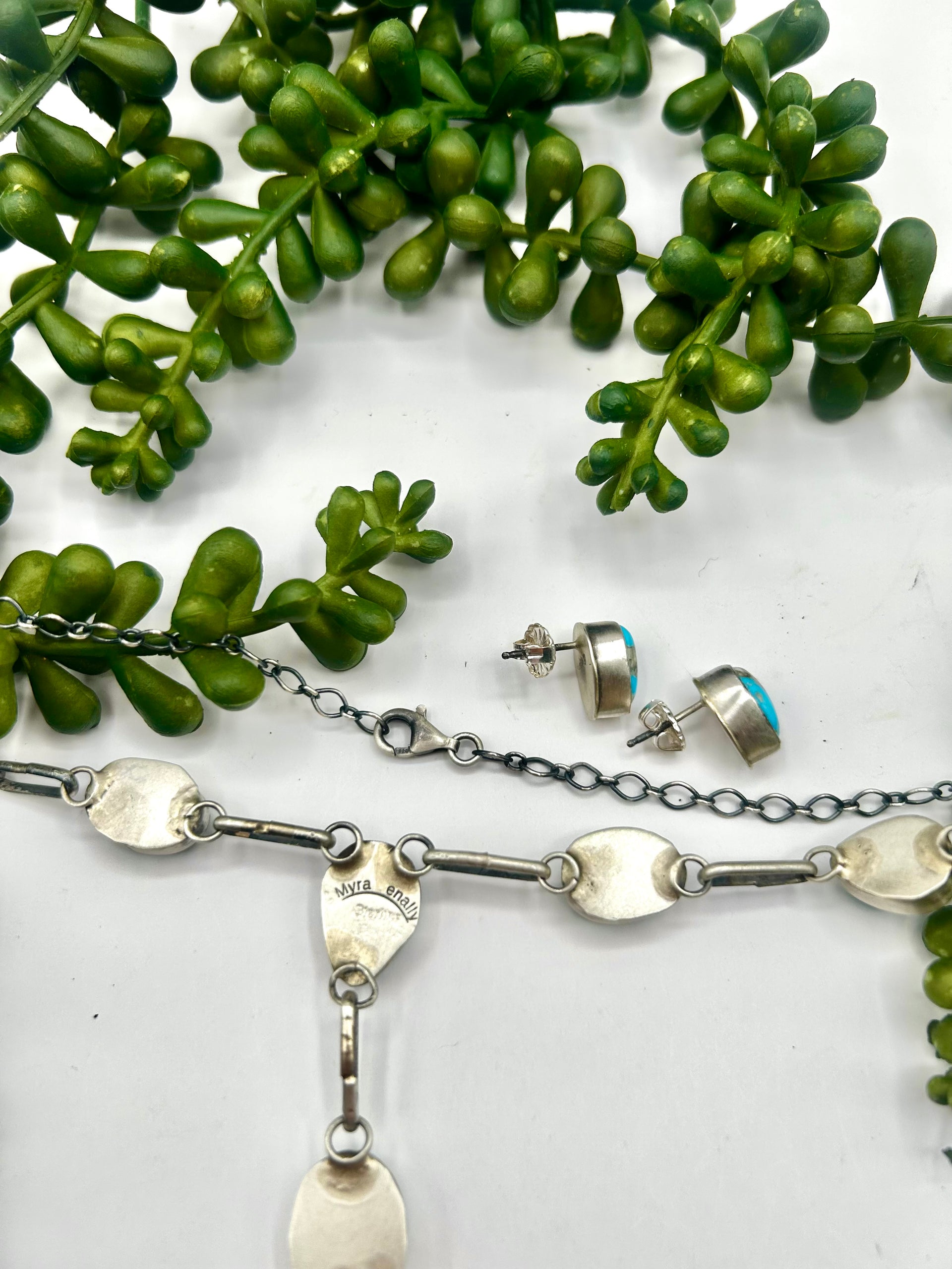 Myra Benally Mixed Turquoise & Sterling Silver Necklace Set