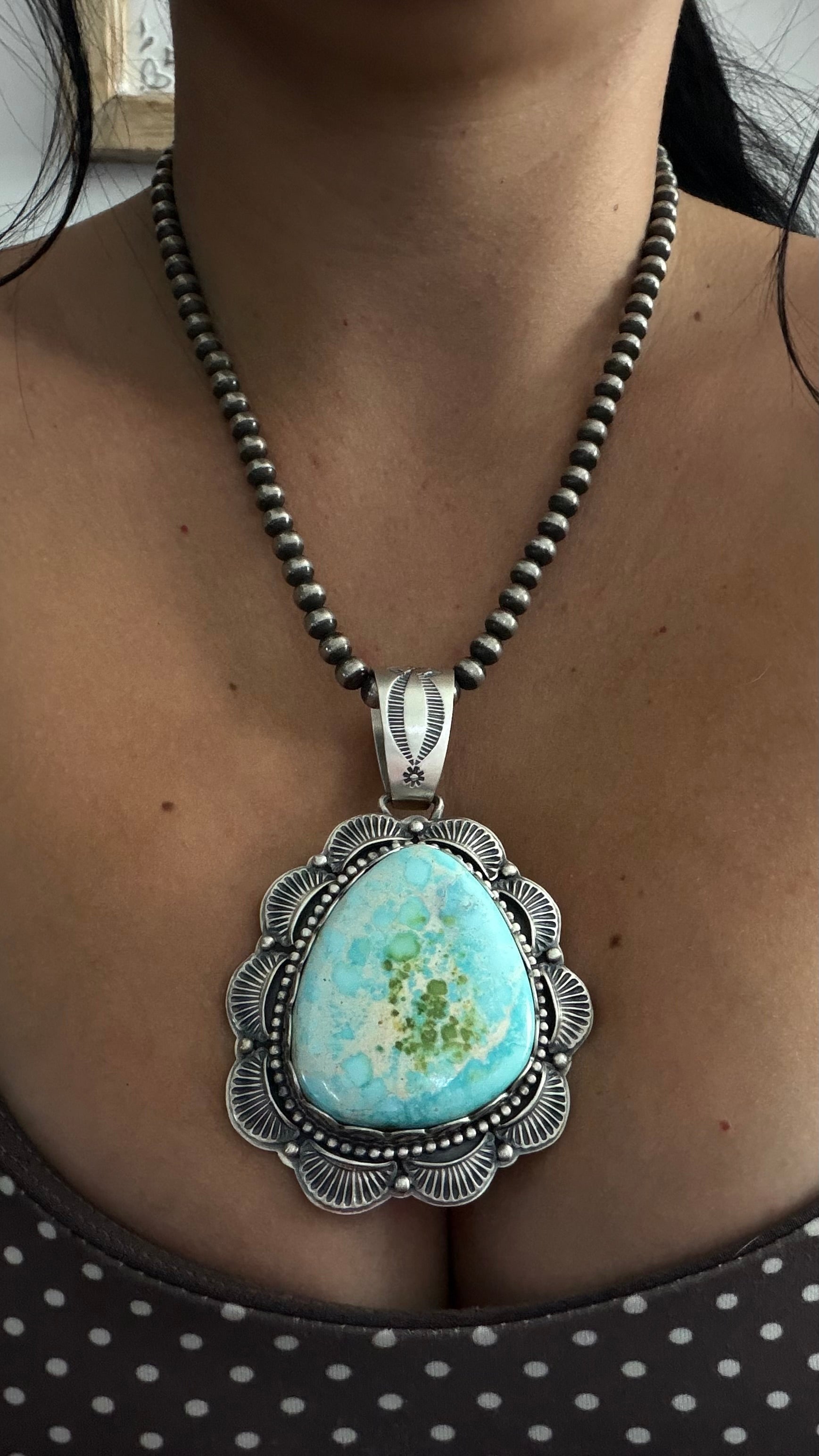 Randy Boyd Sonoran Mountain Turquoise & Sterling Silver Pendant
