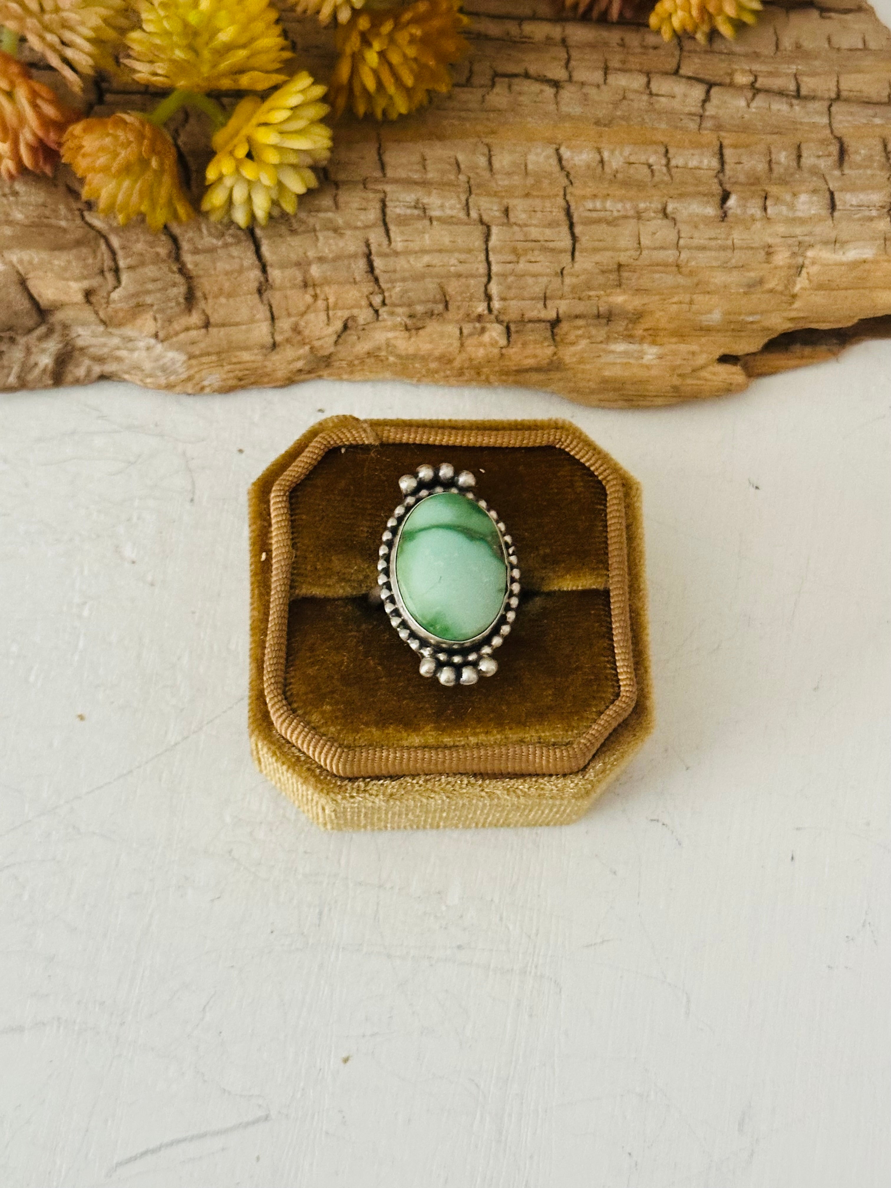 Navajo Made Turquoise & Sterling Silver Ring